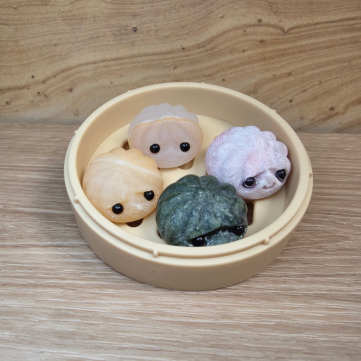 Crystal Bao Dumpling Set – 4 pieces with Steam Basket