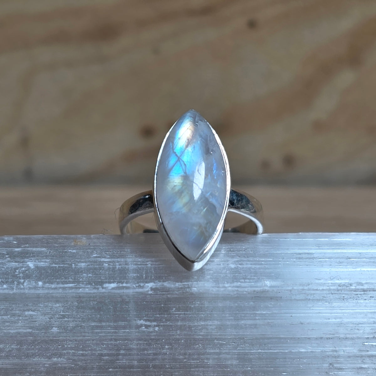 Moonstone Sterling Silver Ring - Size 6