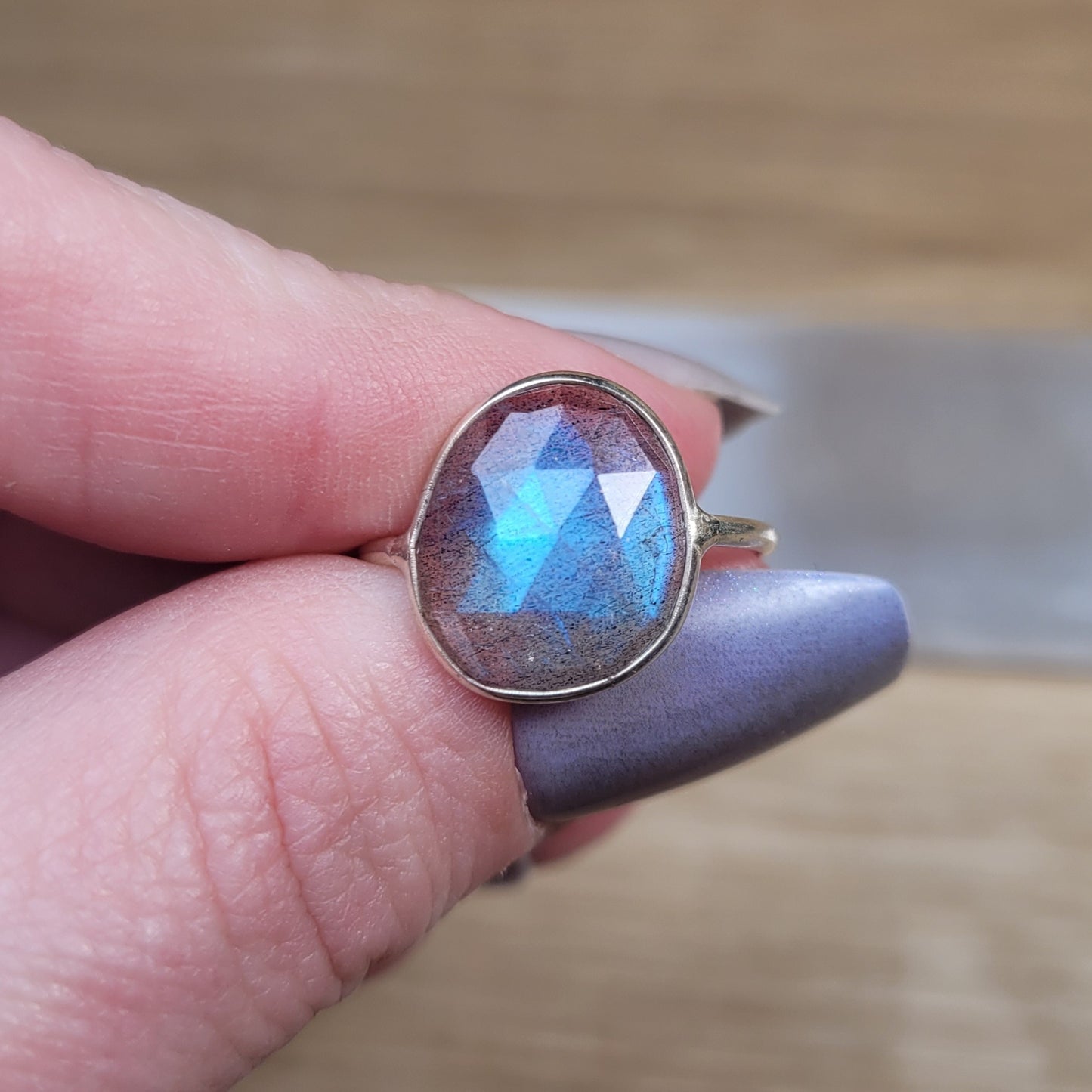Labradorite Sterling Silver Ring - Size 6