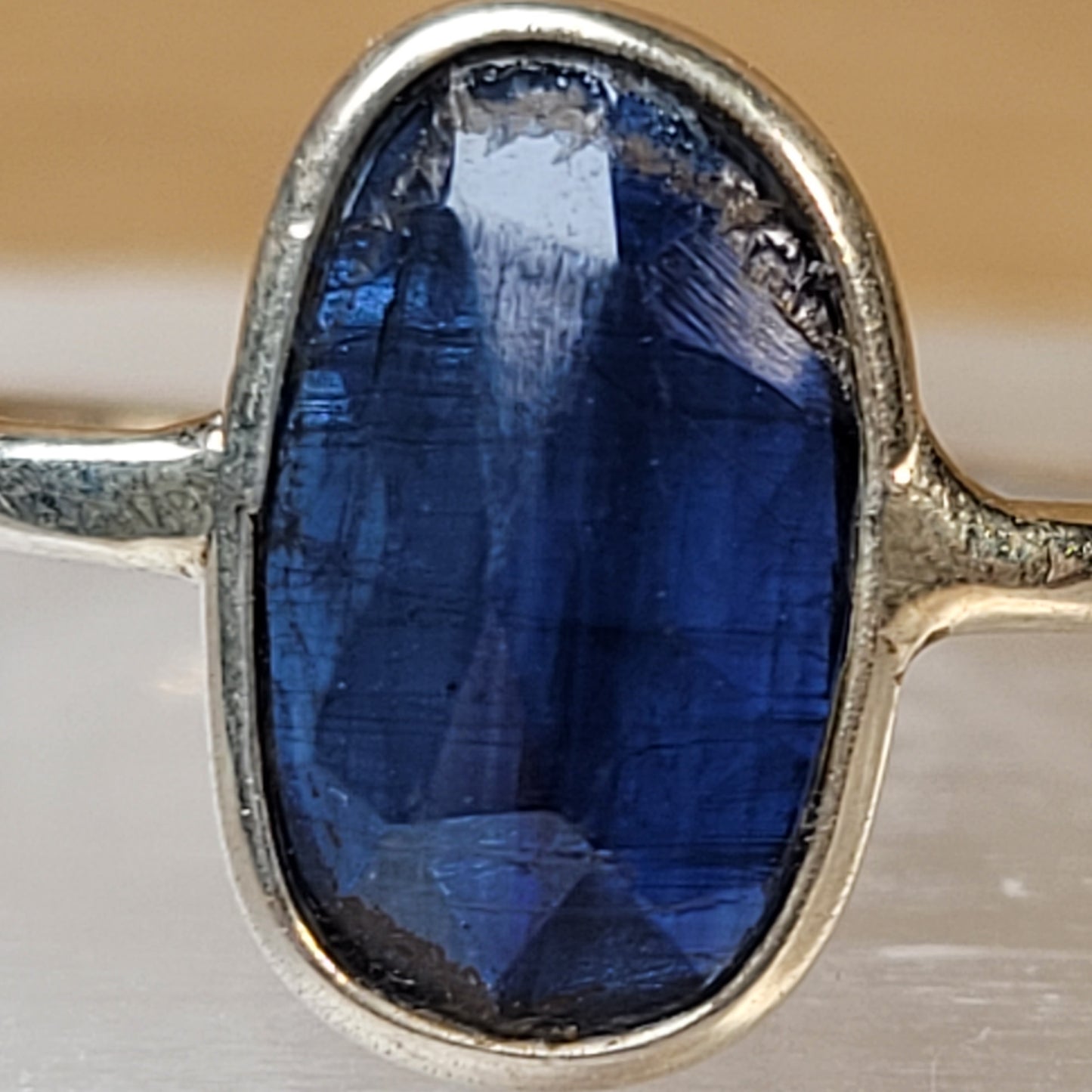 Blue Kyanite Sterling Silver Ring - Size 4.5