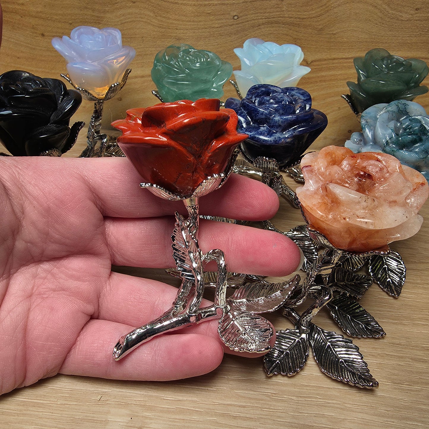 Forever Rose | Natural Crystal Rose Carving
