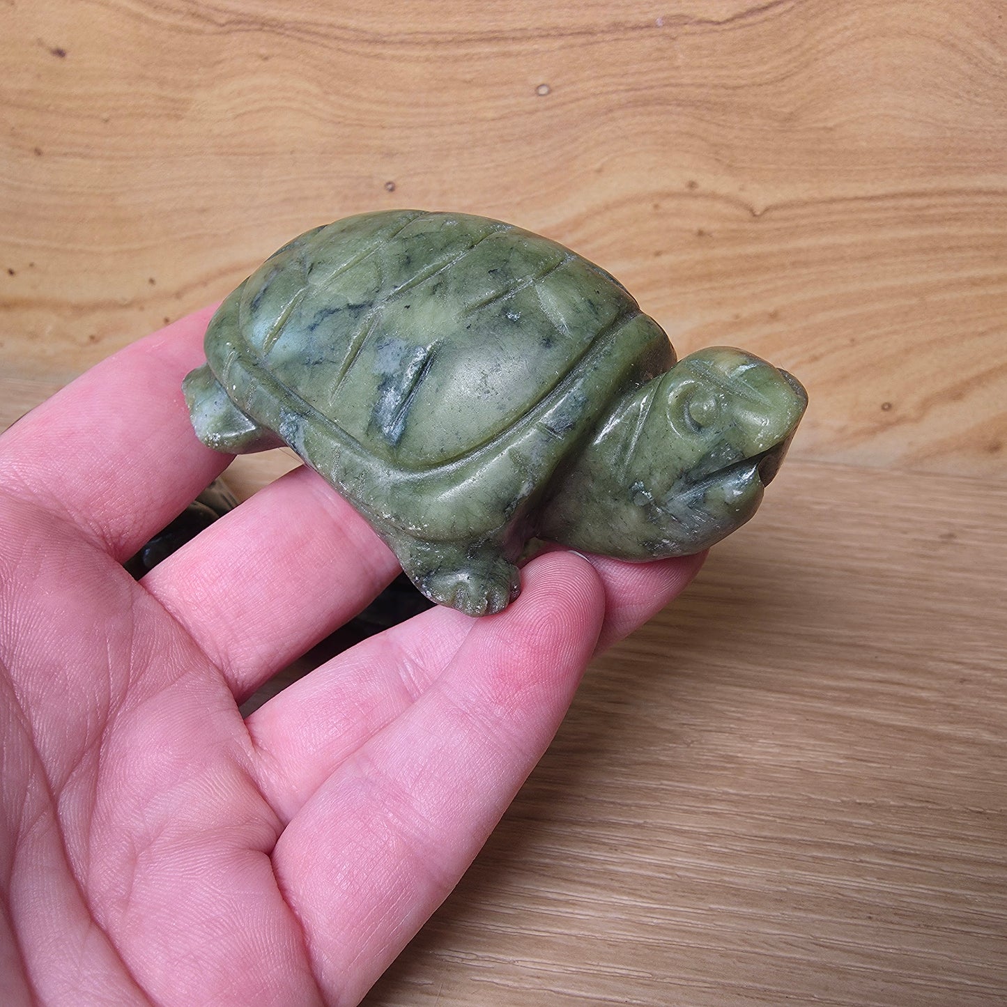 Serpentine Turtle Carving