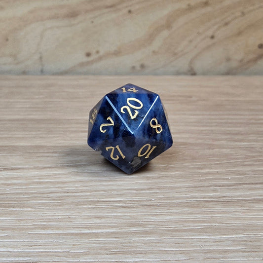 Sodalite Dungeons & Dragons Polyhedral D20 Dice