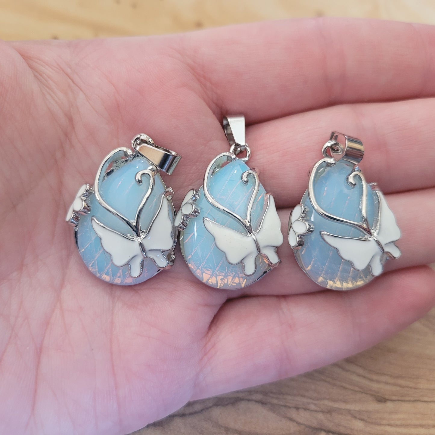 Opalite Butterfly Necklace
