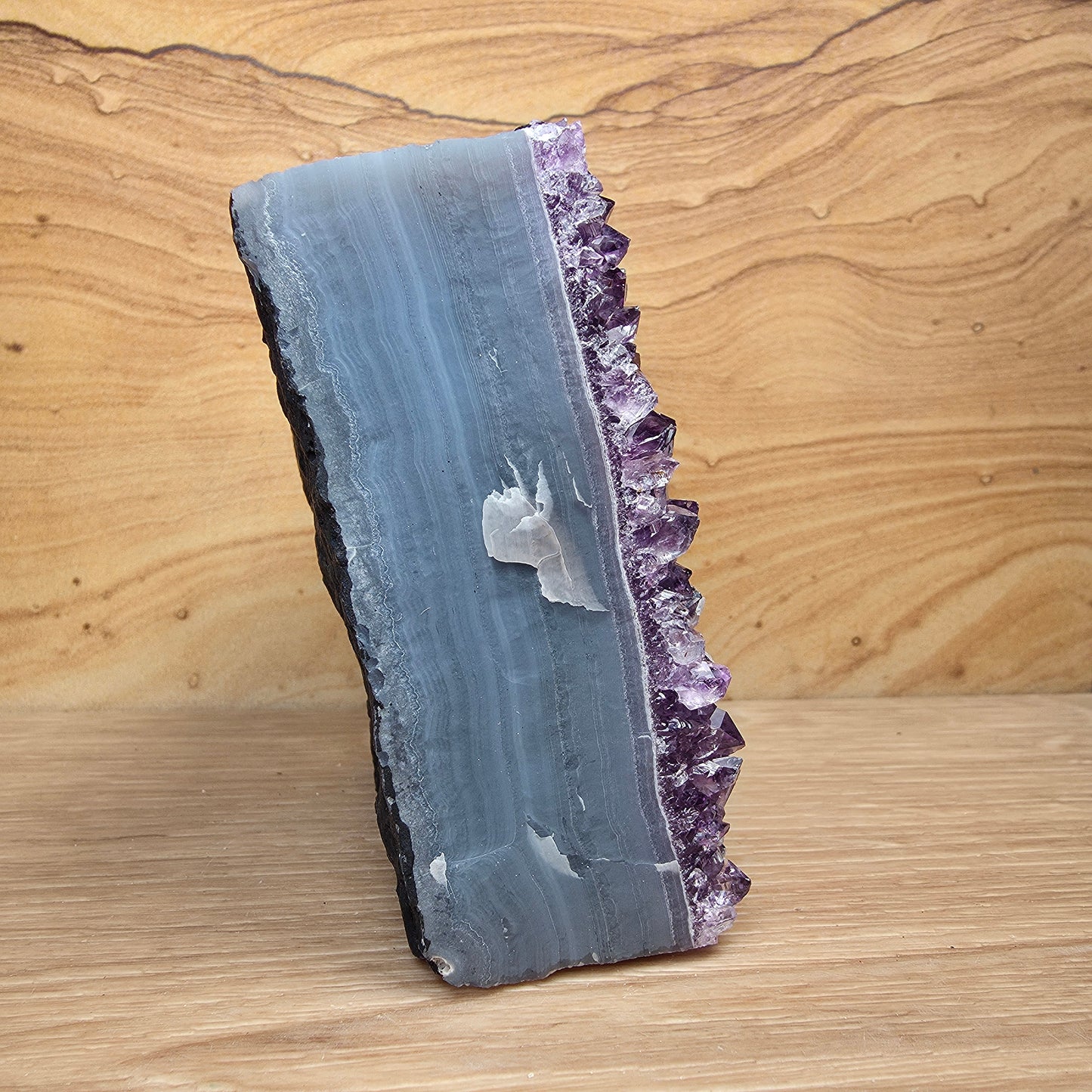 Amethyst & Agate Cut Base Freeform