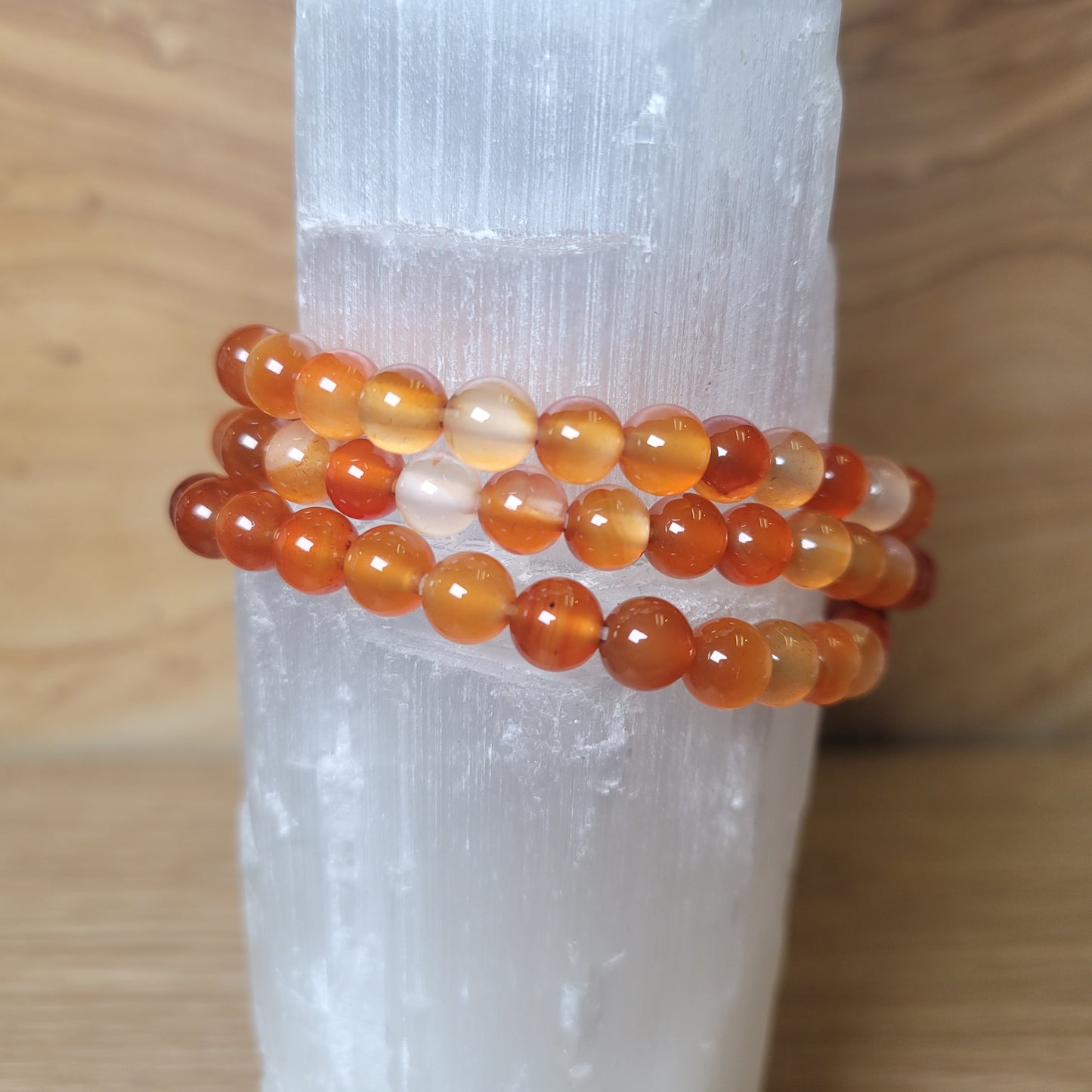 Carnelian Bracelet - 6mm to 6.5mm