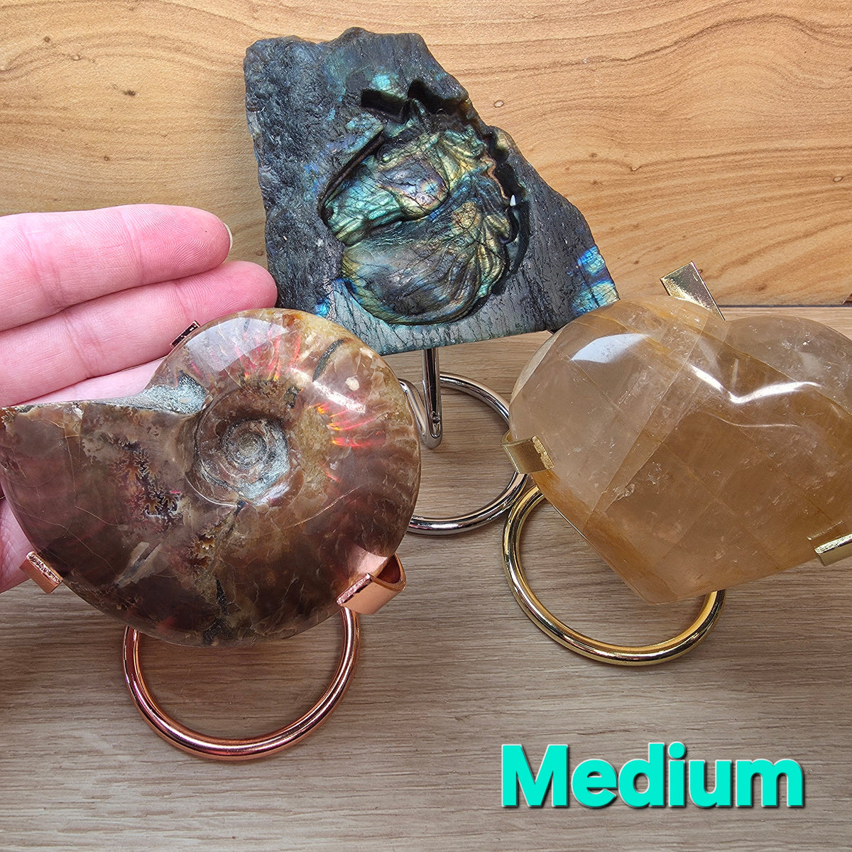 Crystal Display Stand for Hearts, Freeforms & Gemstones