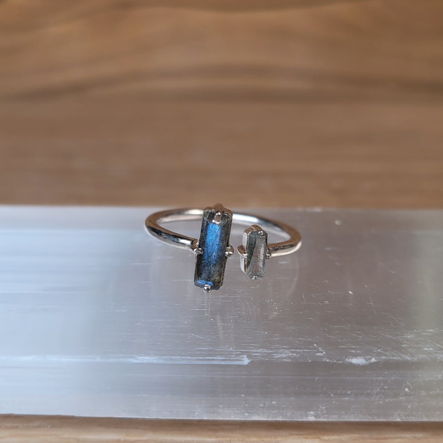 Labradorite Sterling Silver Ring - Size 6