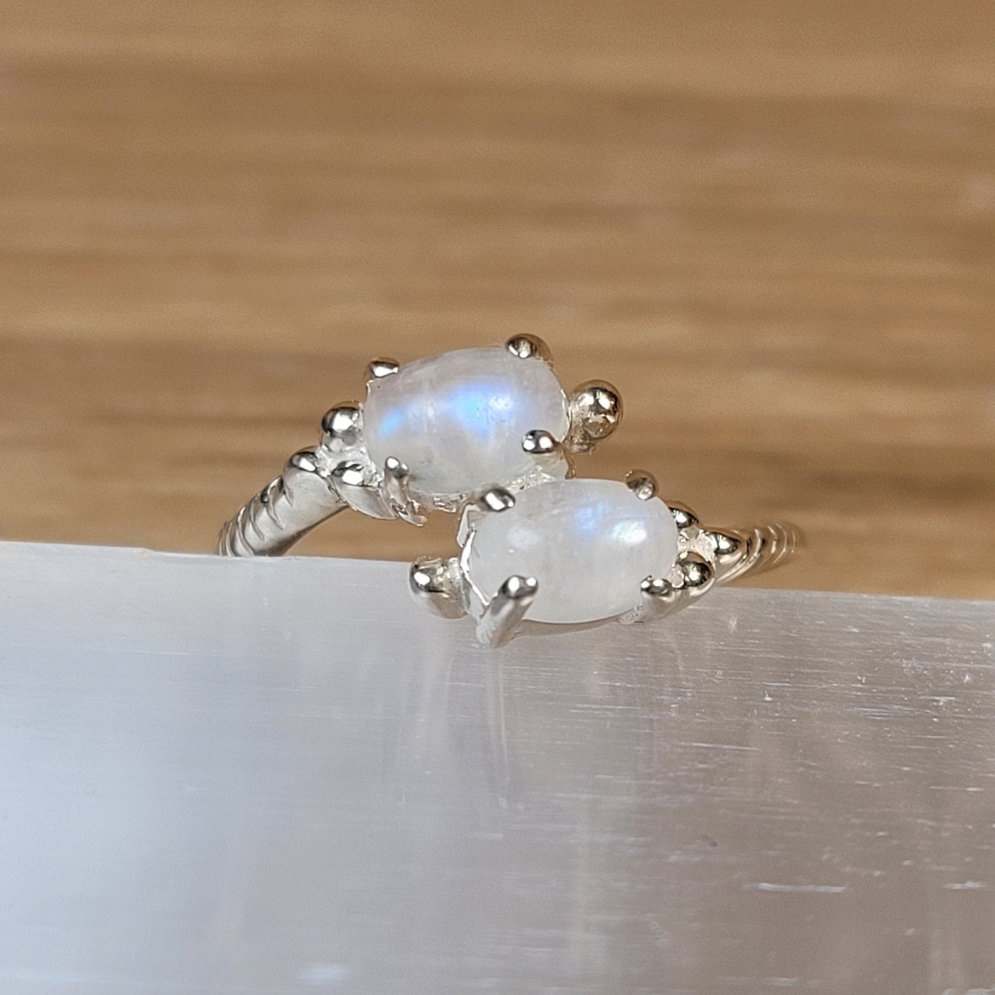 Moonstone Sterling Silver Ring - Size 5
