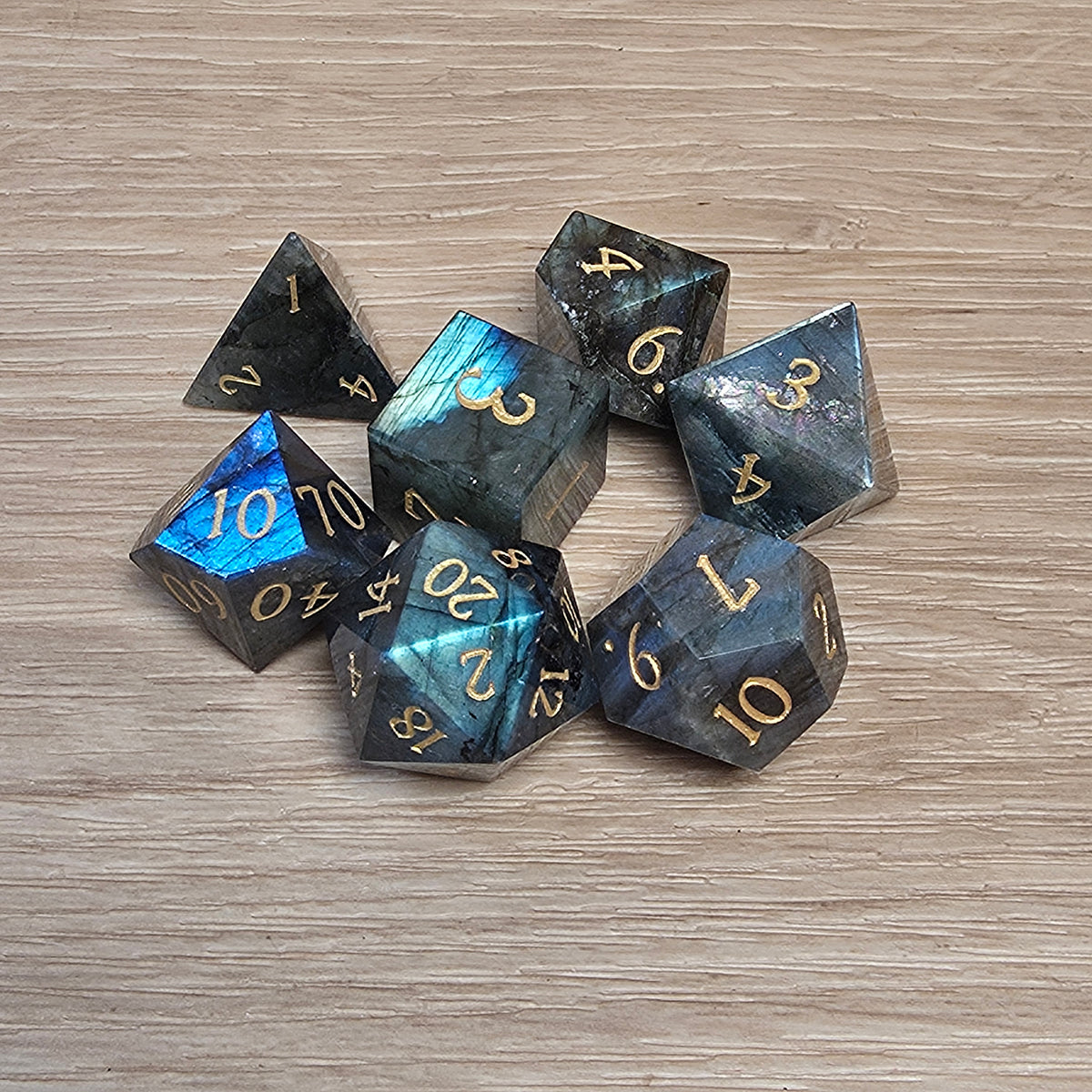Labradorite Dungeons & Dragons Polyhedral Set