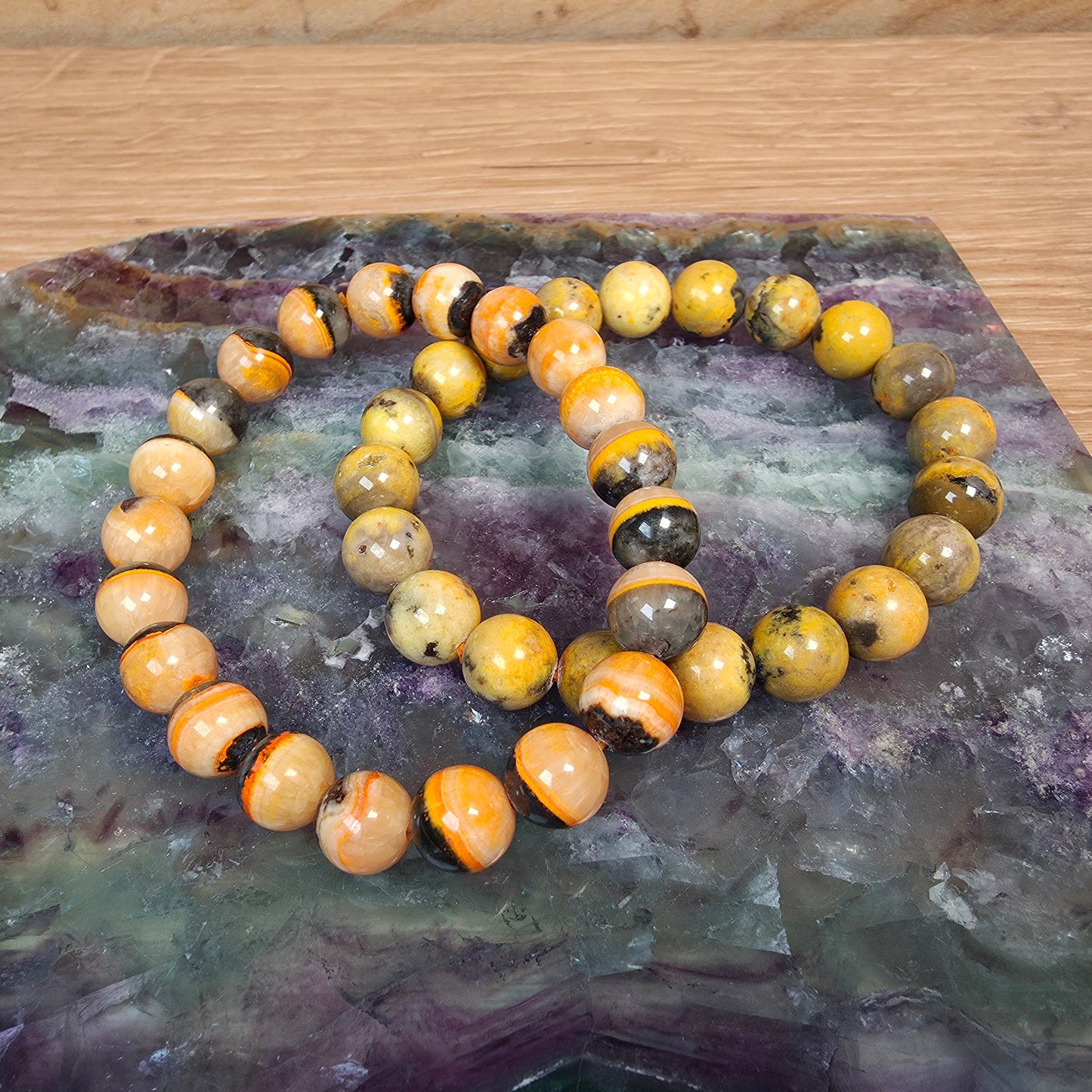 Bumblebee Jasper Bracelet - 9mm to 9.5mm