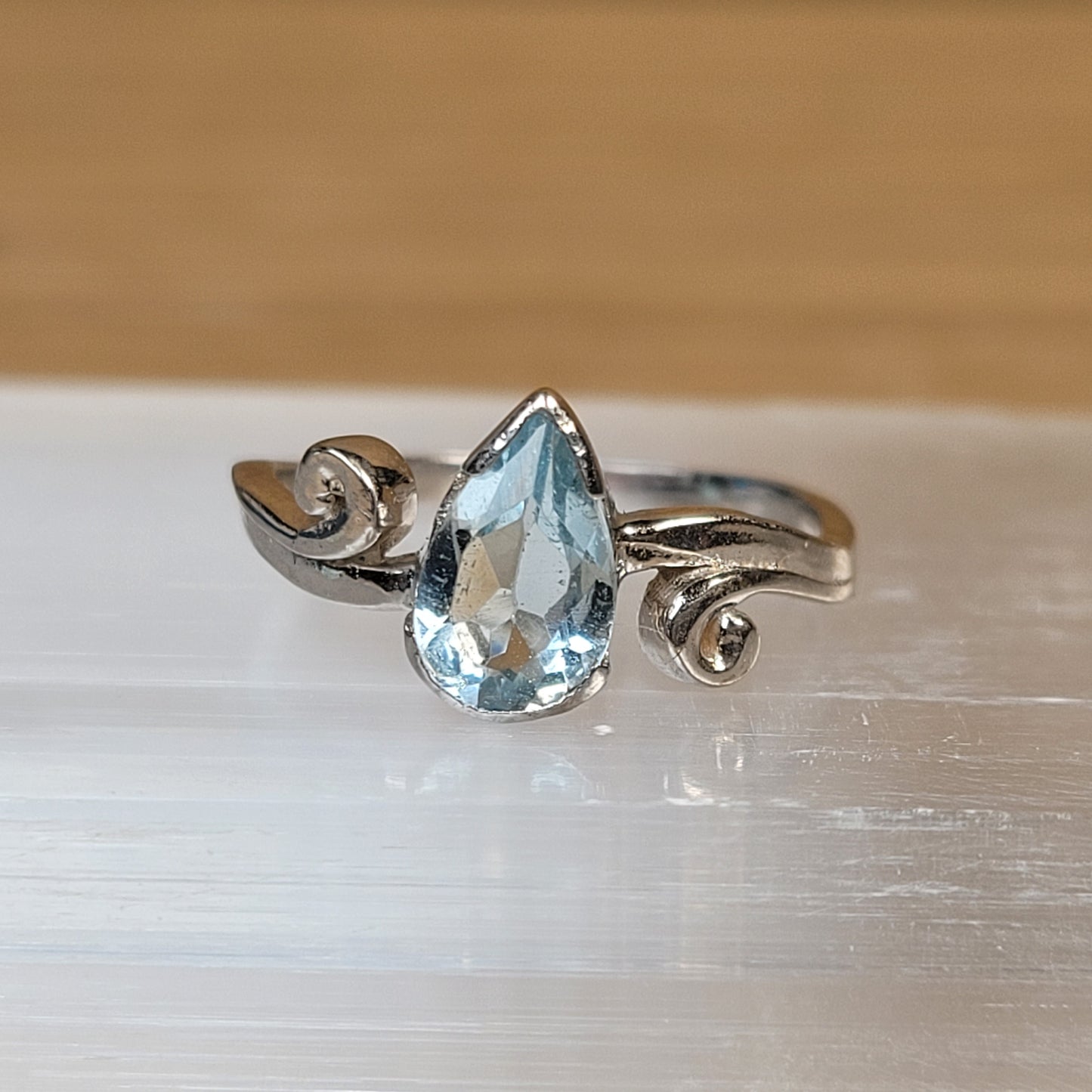 Topaz Sterling Silver Ring - Size 5