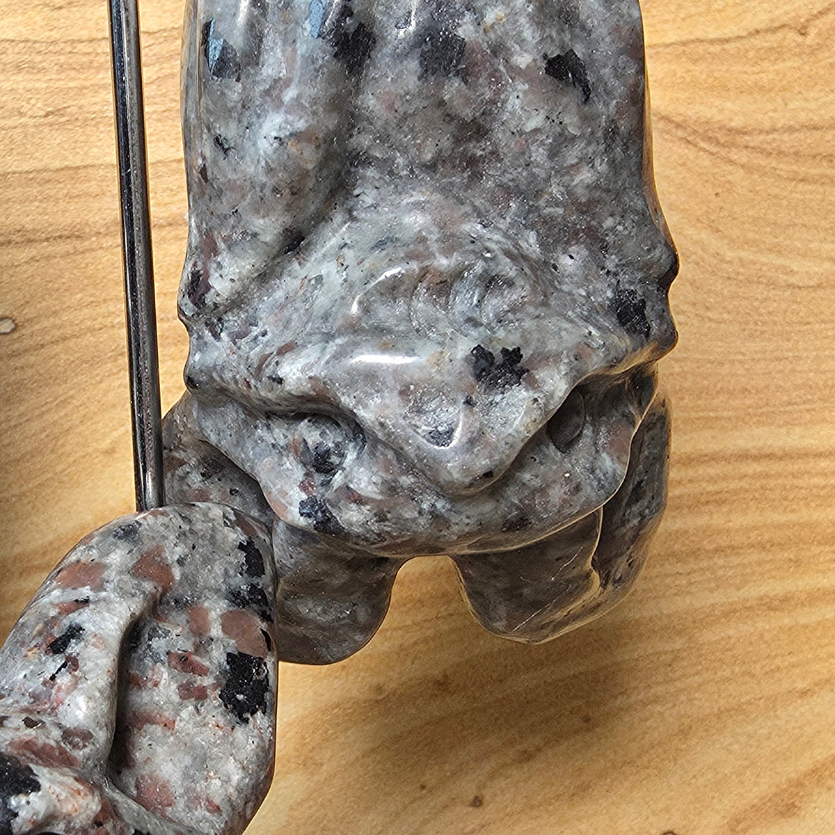 Sodalite Syenite Bat Carving