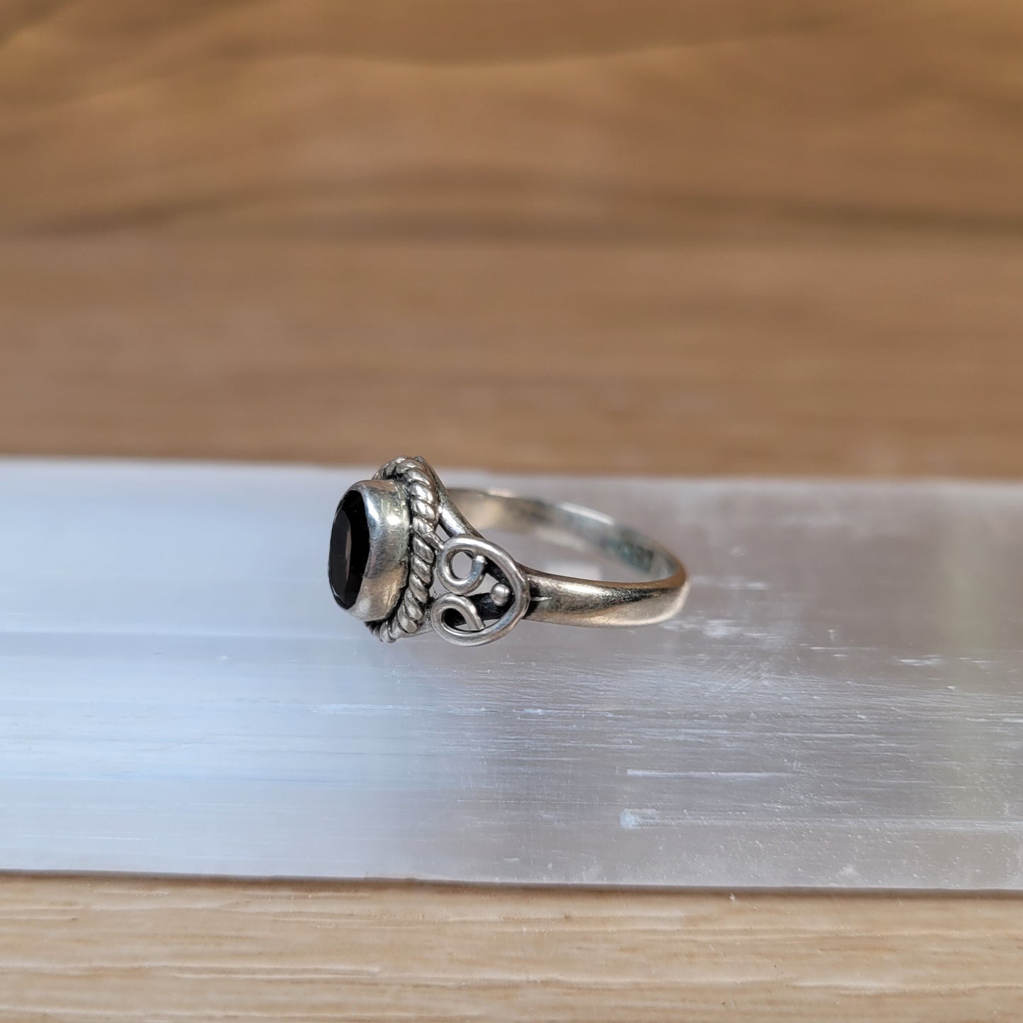 Smoky Quartz Sterling Silver Ring - Size 5
