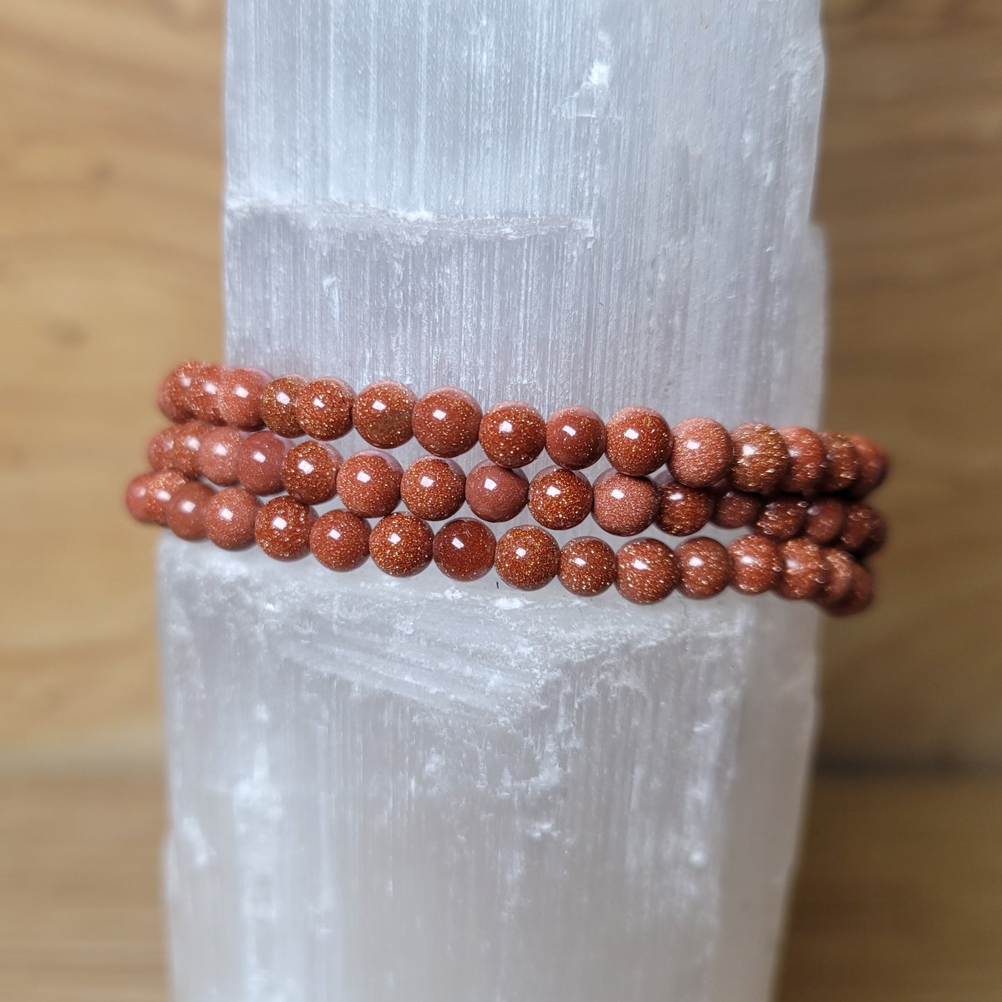 Goldstone Bracelet - 4mm to 4.5mm