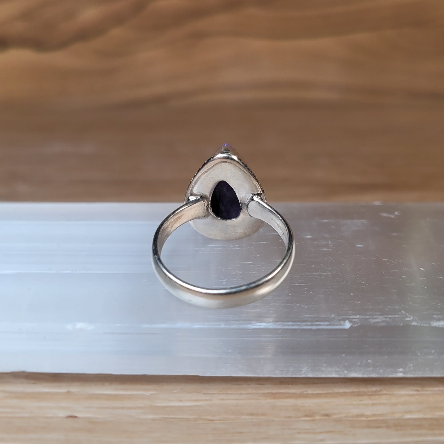 Charoite Sterling Silver Ring - Size 6
