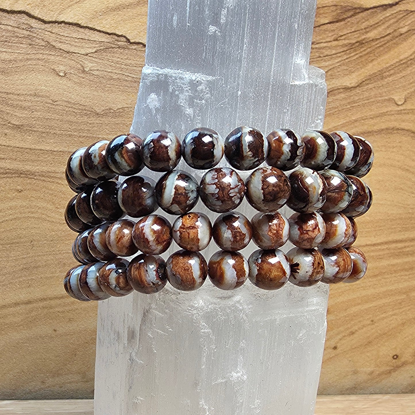 Fossilized Woolly Mammoth Tooth Bracelet – 8mm to 8.5mm