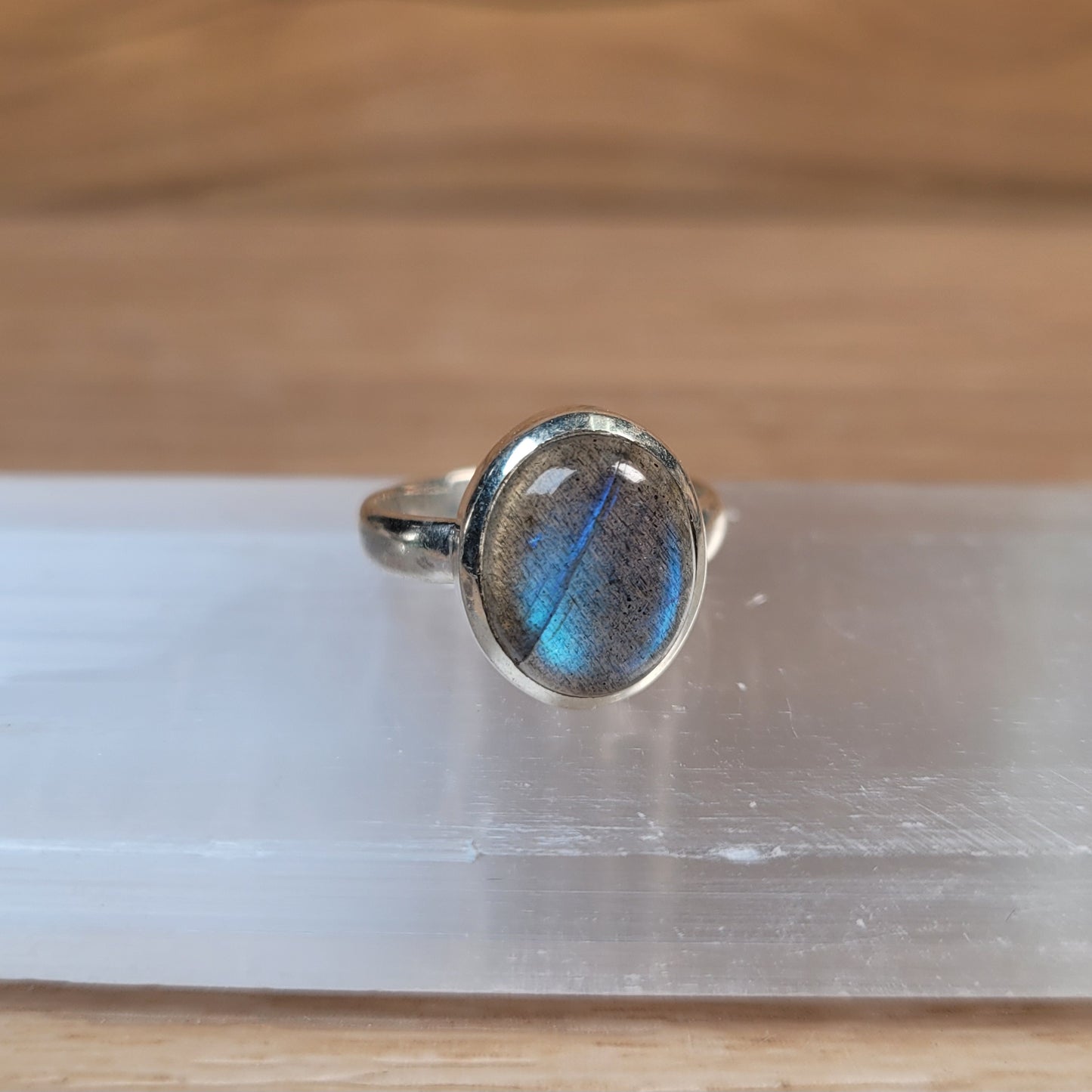 Labradorite Sterling Silver Ring - Size 6