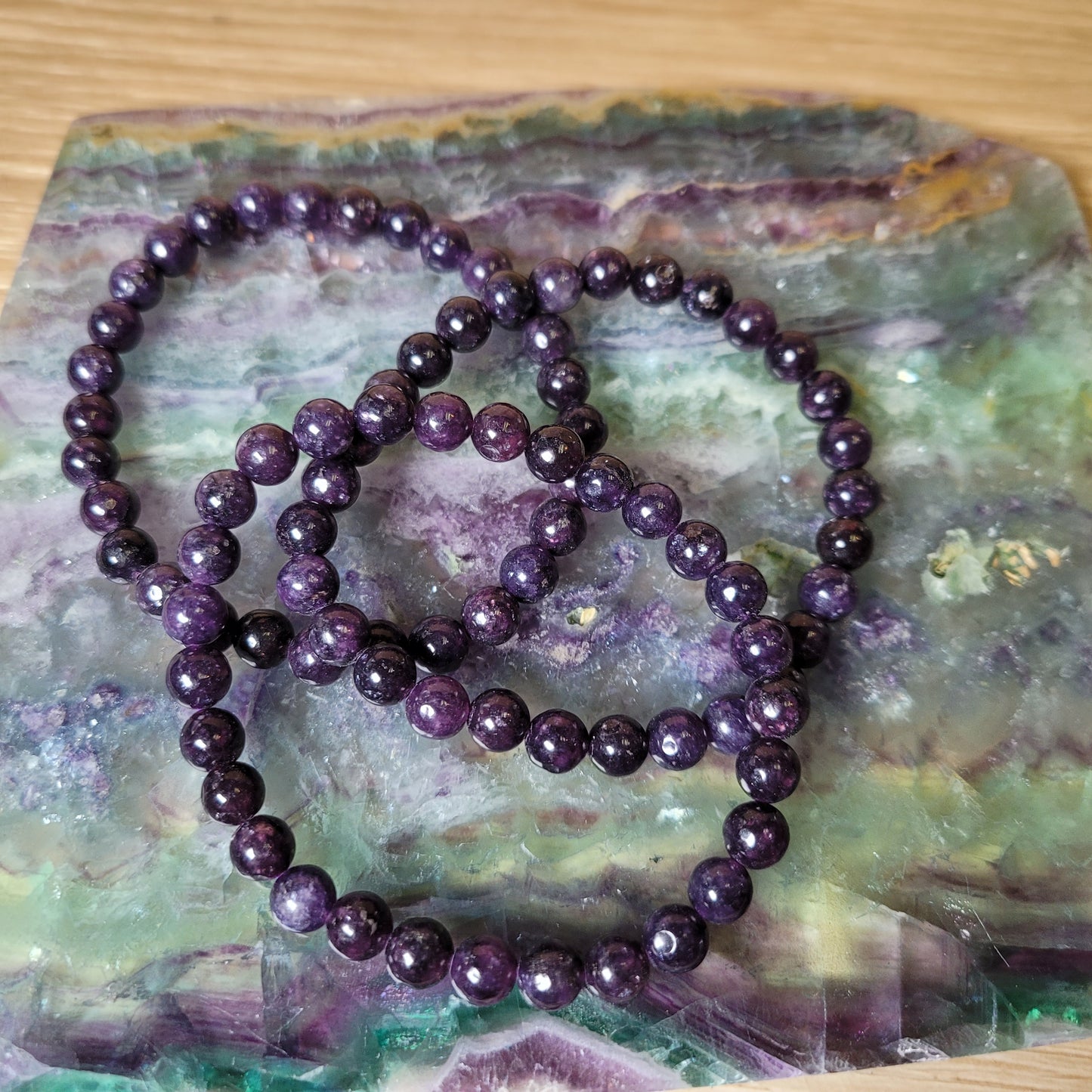 Lepidolite Bracelet - 6.5mm to 7mm