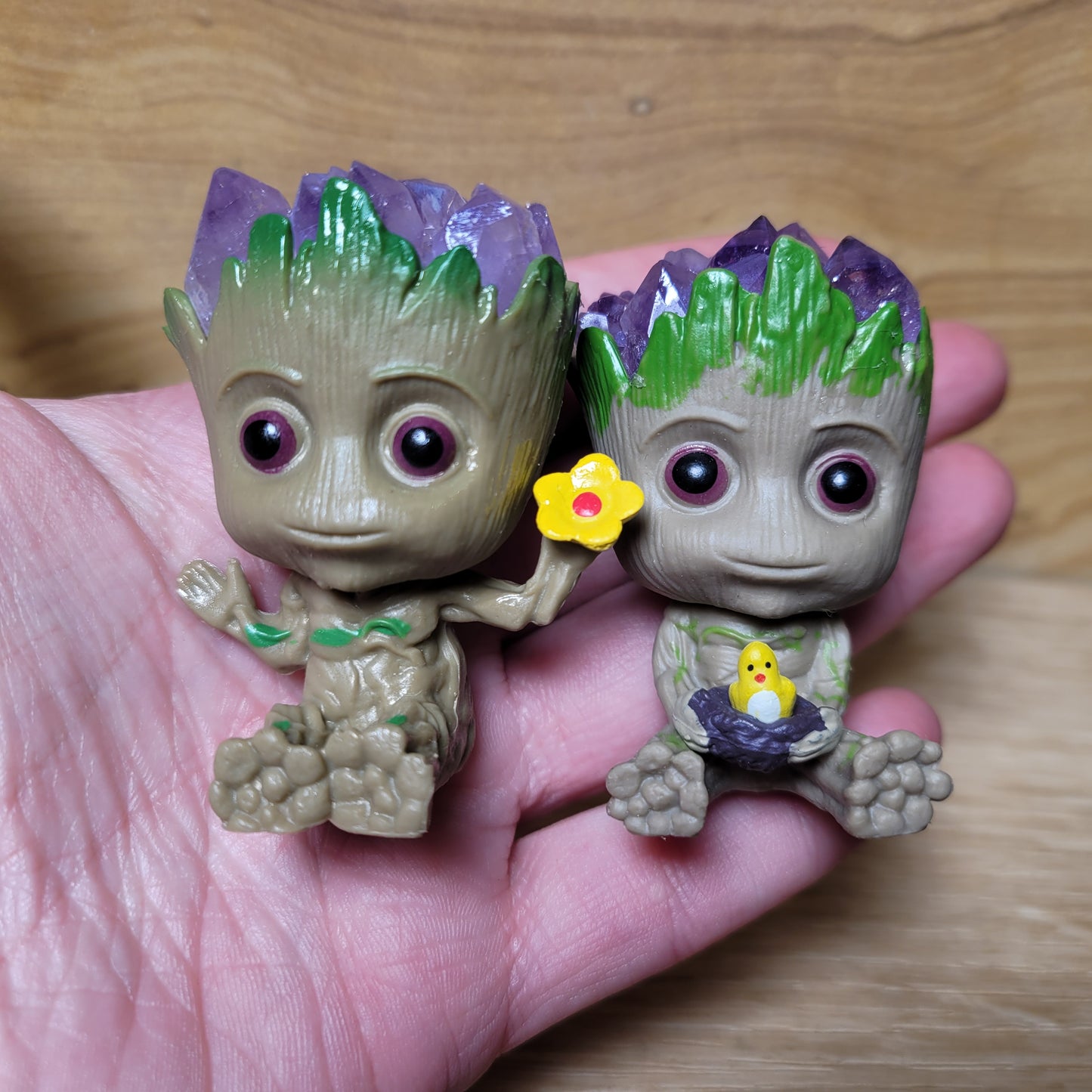 Amethyst "Groot" Figurine
