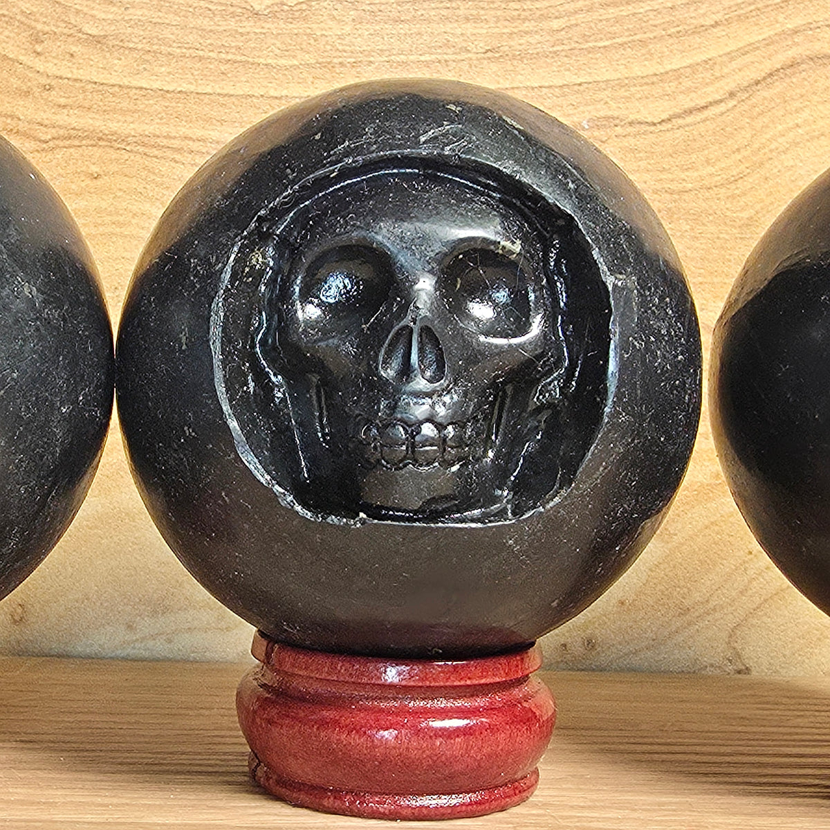 Shungite Skull Sphere