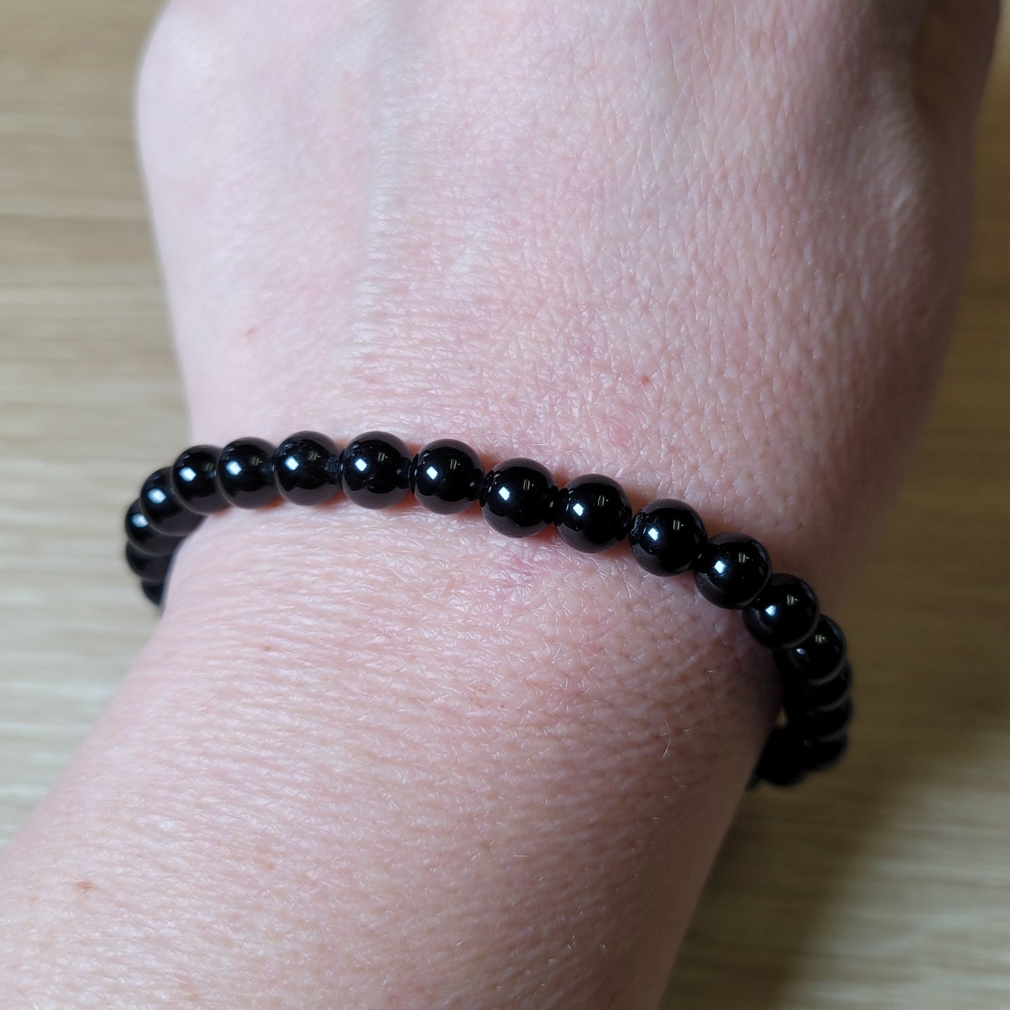 Black Tourmaline Bracelet - 6mm to 6.5mm