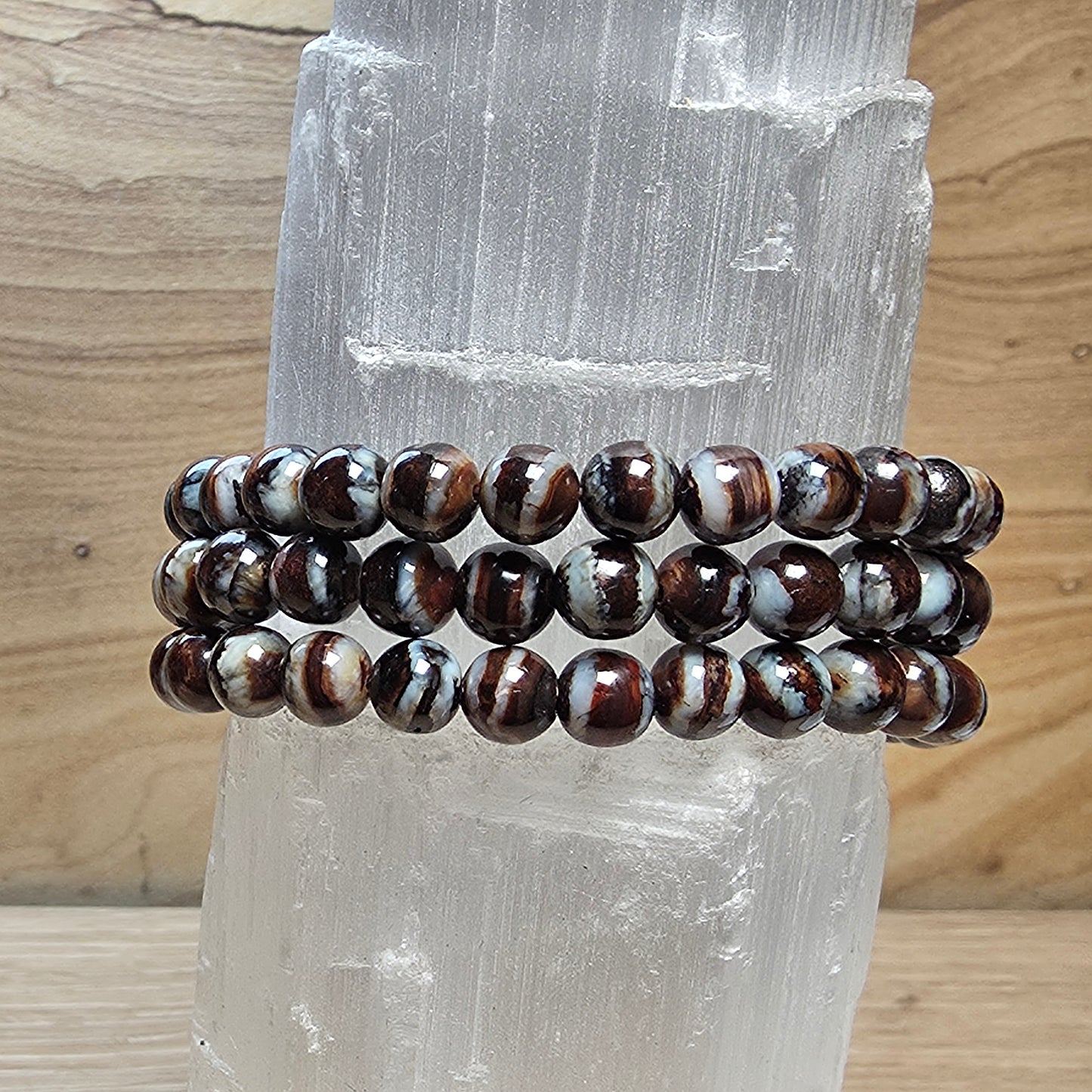 Fossilized Woolly Mammoth Tooth Bracelet – 6mm to 7mm