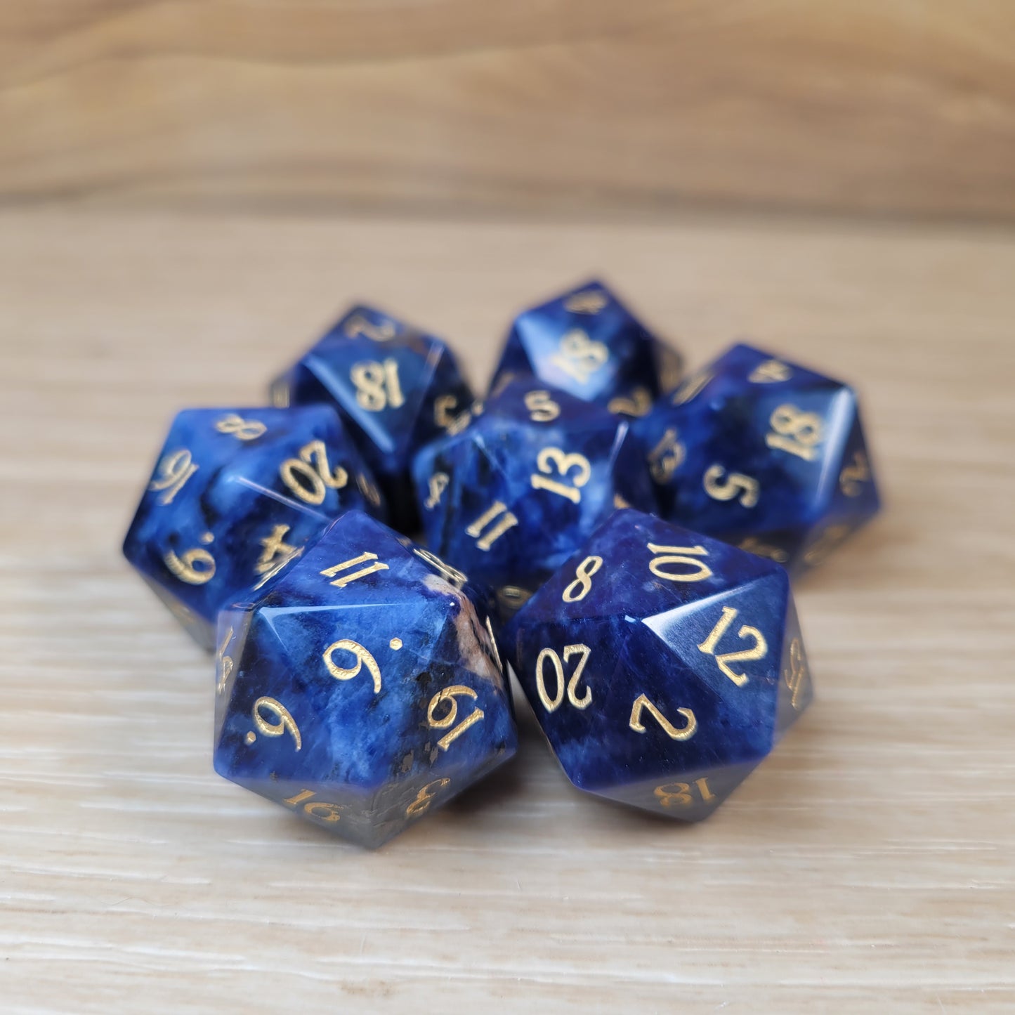 Sodalite Dungeons & Dragons Polyhedral D20 Dice