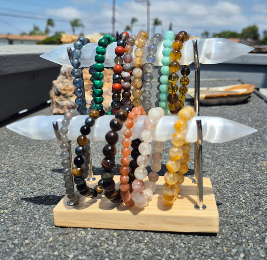 Selenite Double Bracelet Holder
