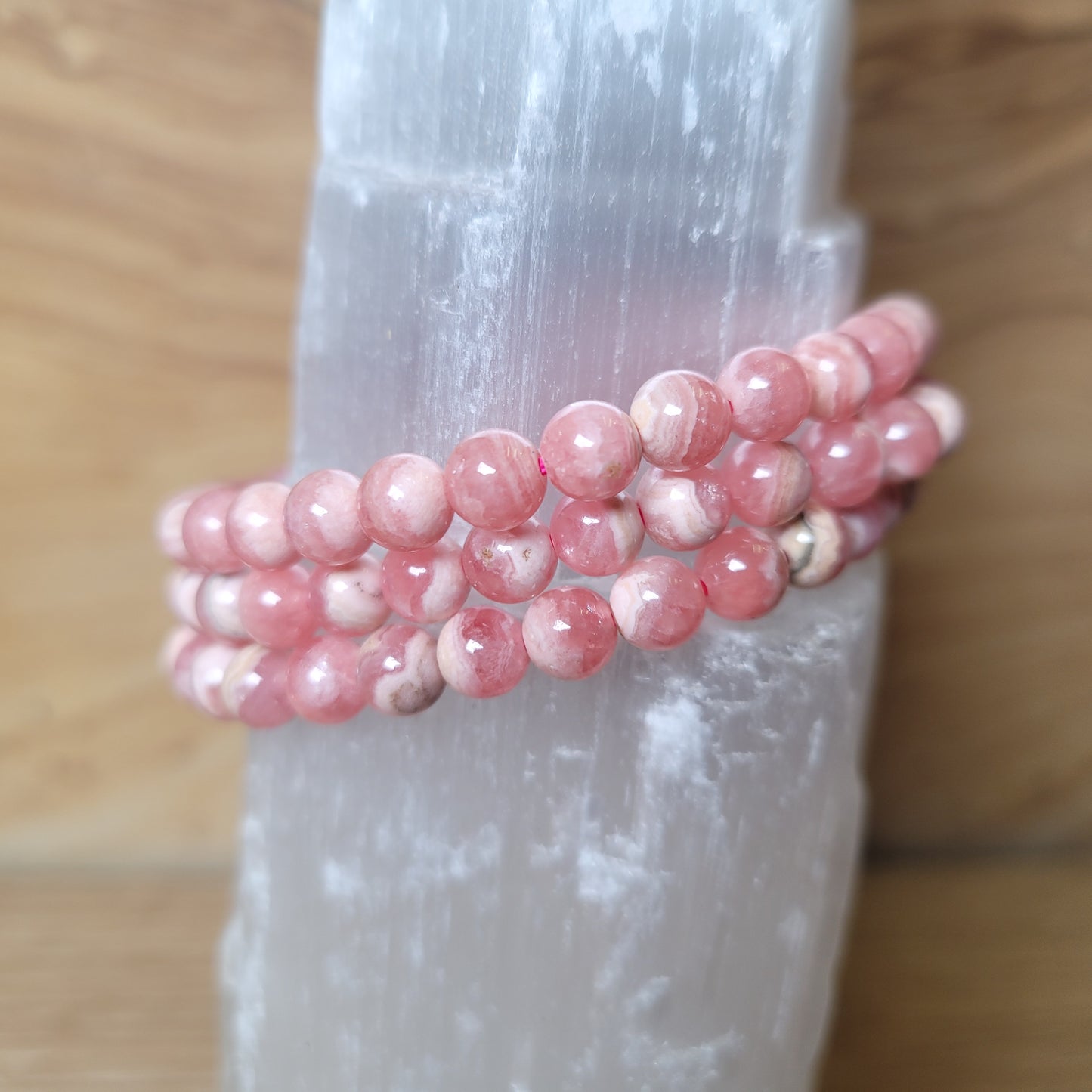 Rhodochrosite Bracelet - 5.5mm to 6mm