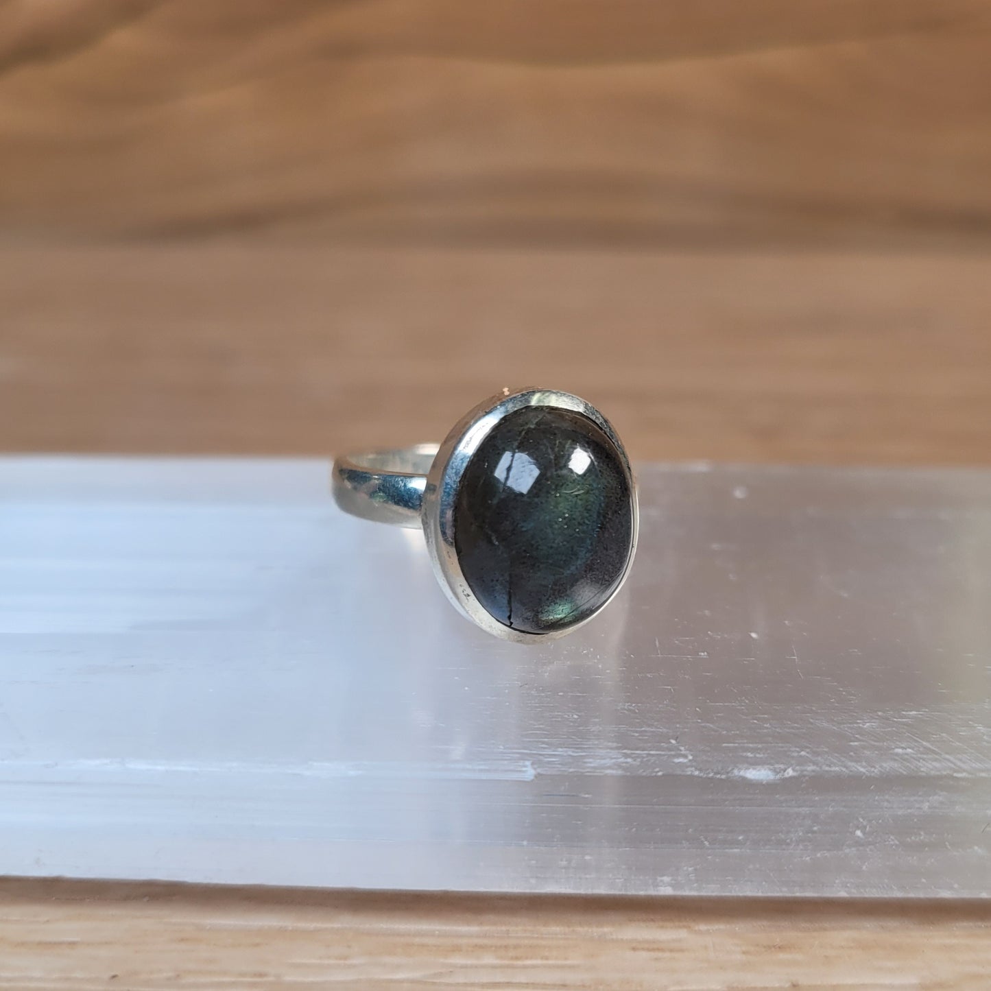 Labradorite Sterling Silver Ring - Size 6