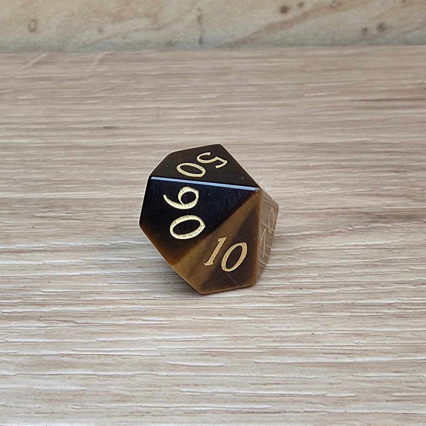 Tiger Eye Dungeons & Dragons Polyhedral Set