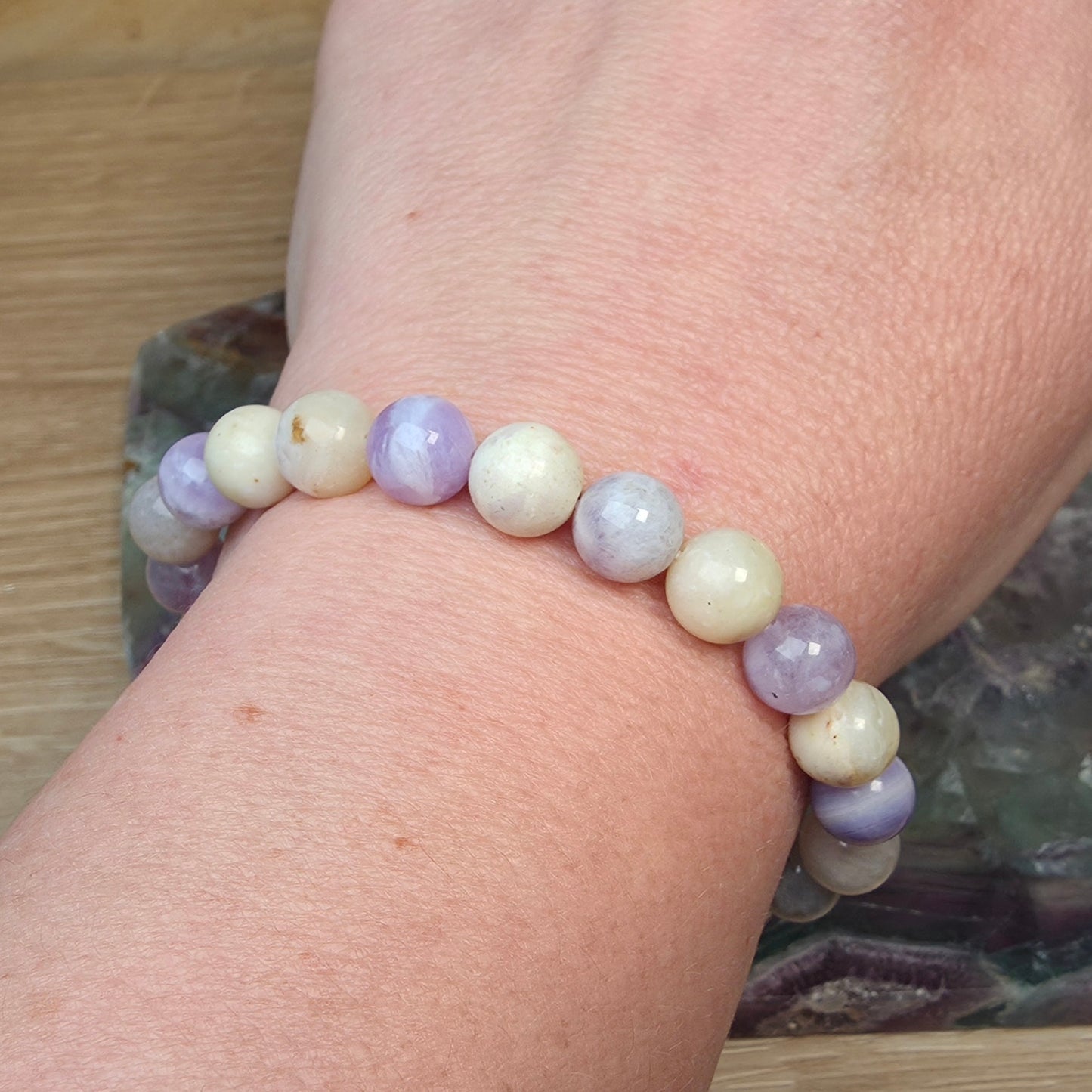 Mexican Purple Opal Bracelet - 8mm to 8.5mm