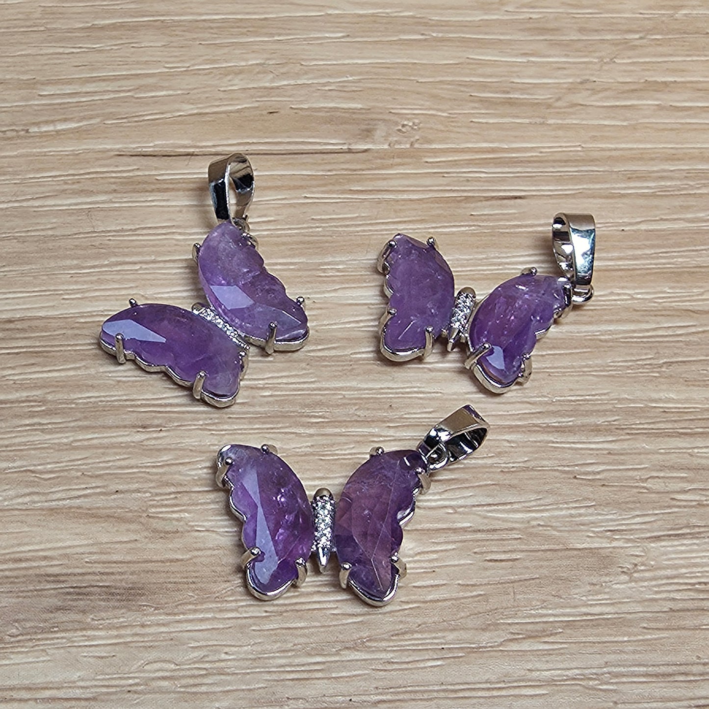 Butterfly Transformation Necklace | Natural Crystal Pendant