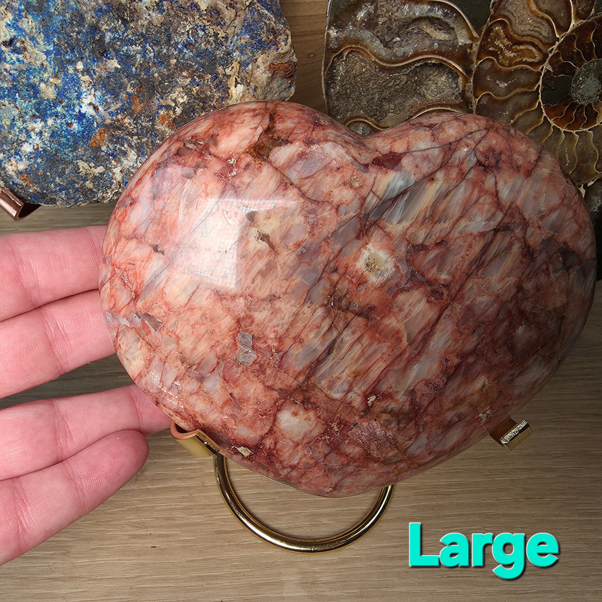 Crystal Display Stand for Hearts, Freeforms & Gemstones