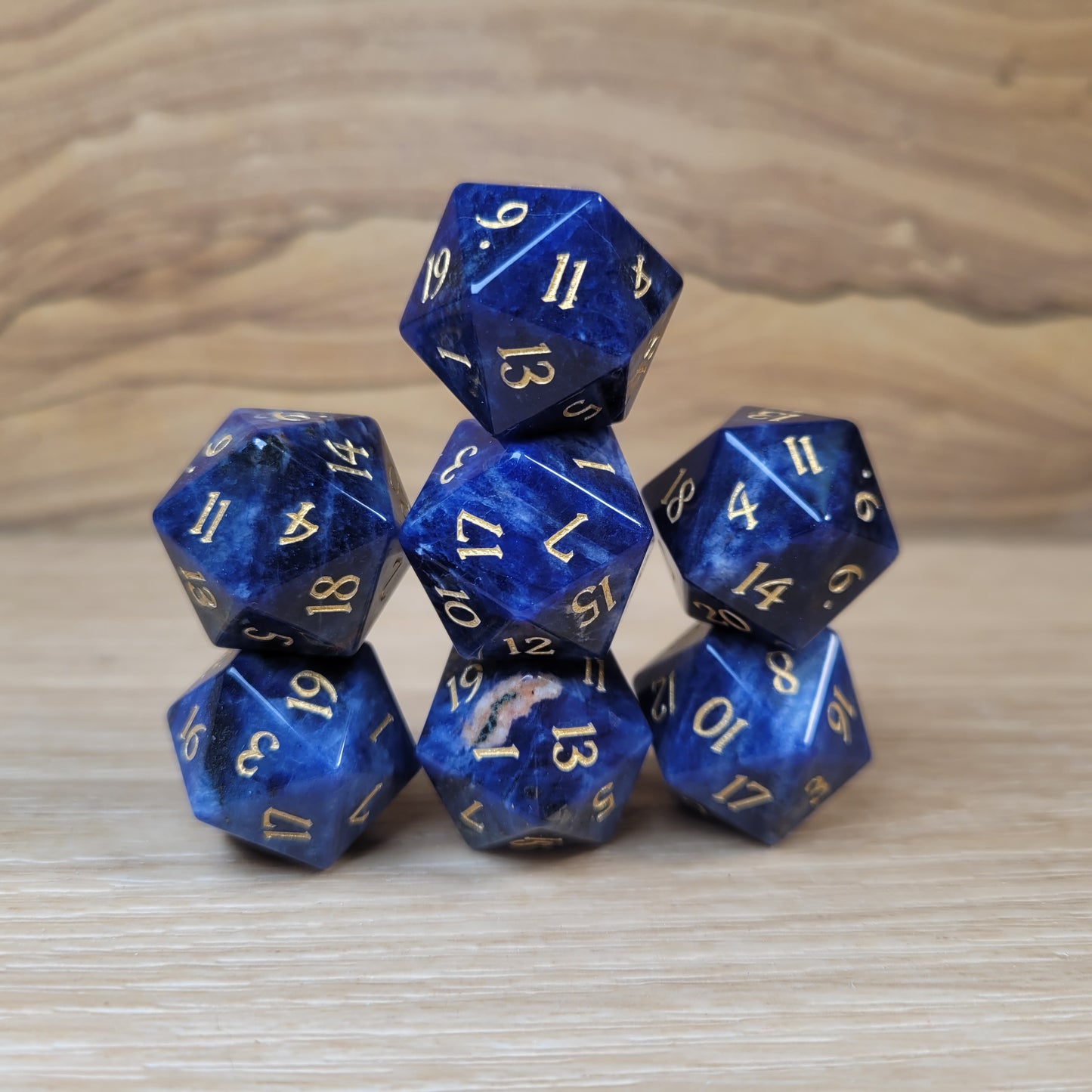 Sodalite Dungeons & Dragons Polyhedral D20 Dice