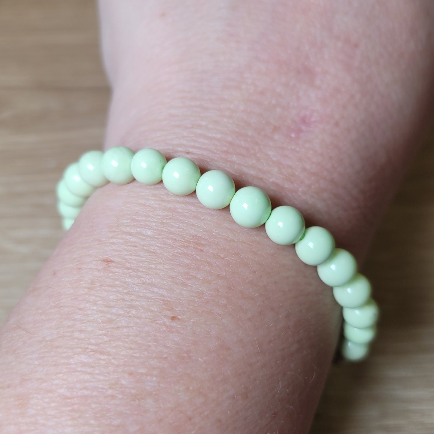 Lemon Chrysoprase Bracelet - 6mm to 7mm