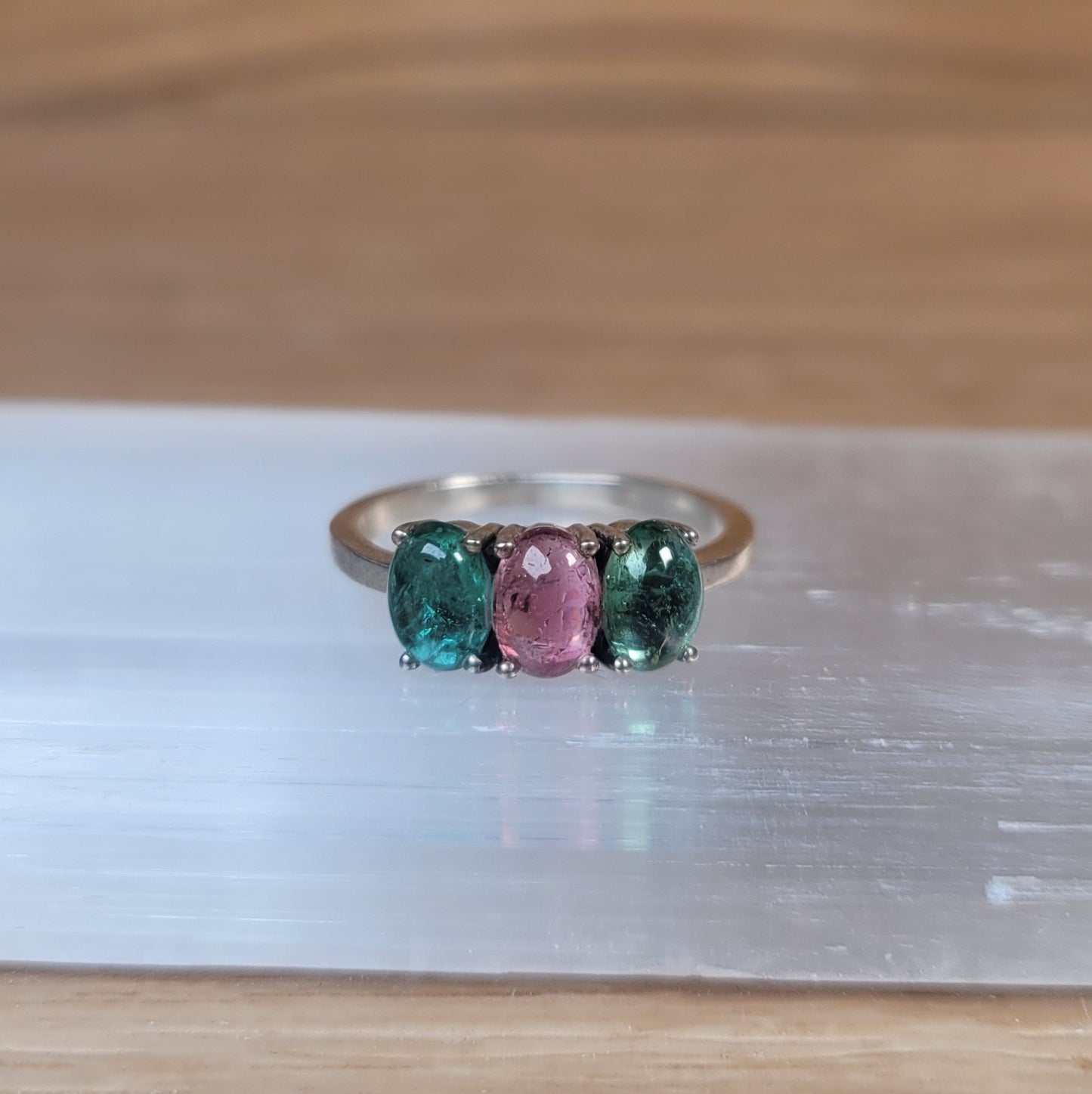 Tourmaline Sterling Silver Ring - Size 5