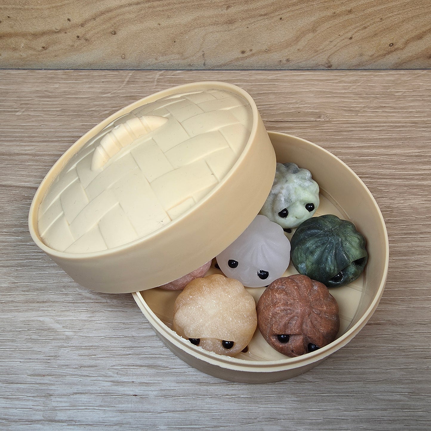 Crystal Bao Dumpling Set – 7 pieces with Steam Basket