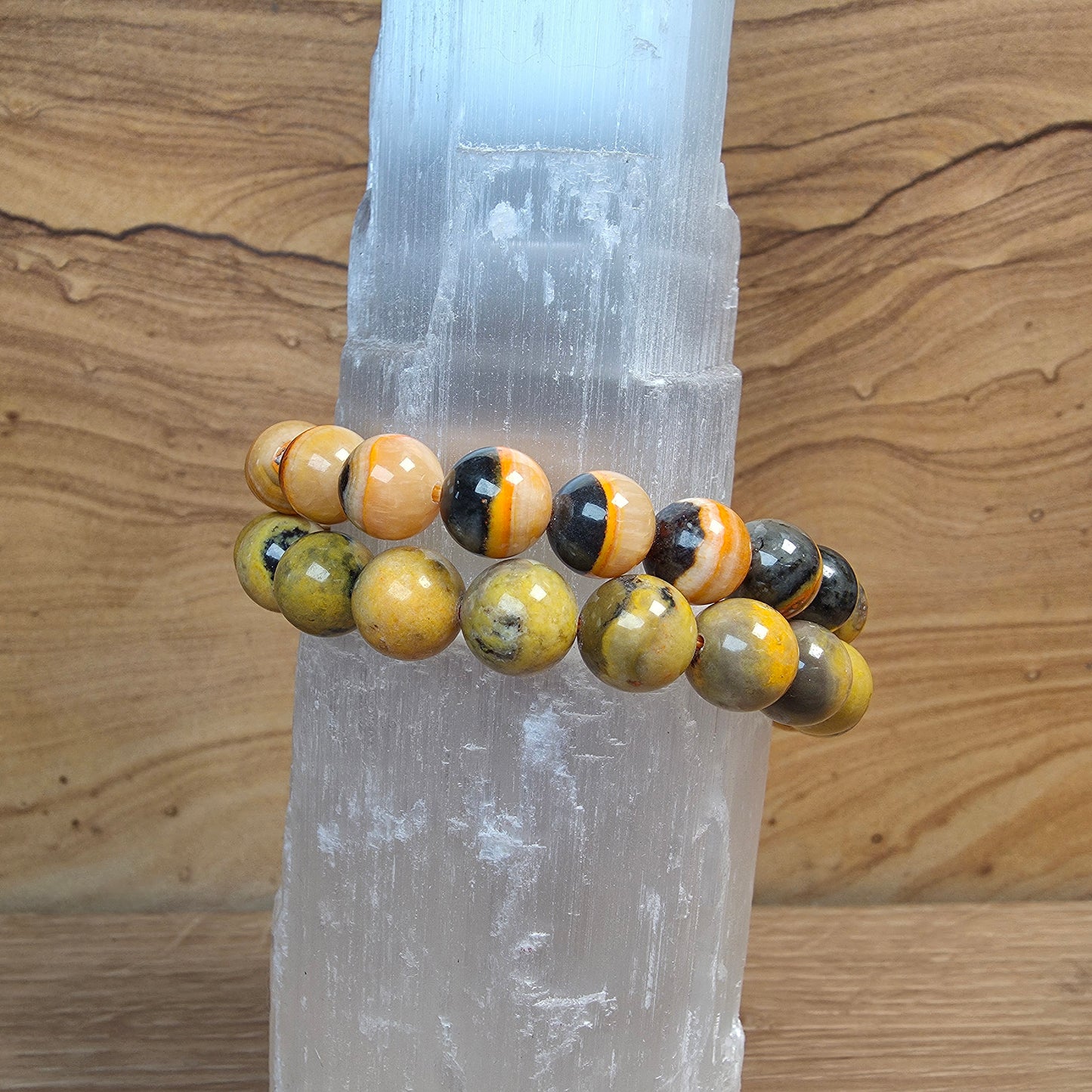 Bumblebee Jasper Bracelet - 9mm to 9.5mm