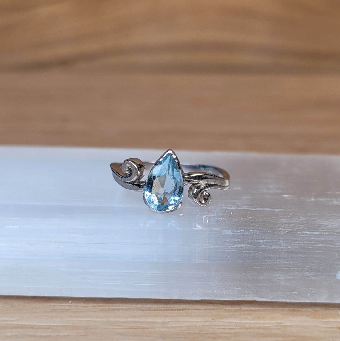 Topaz Sterling Silver Ring - Size 5