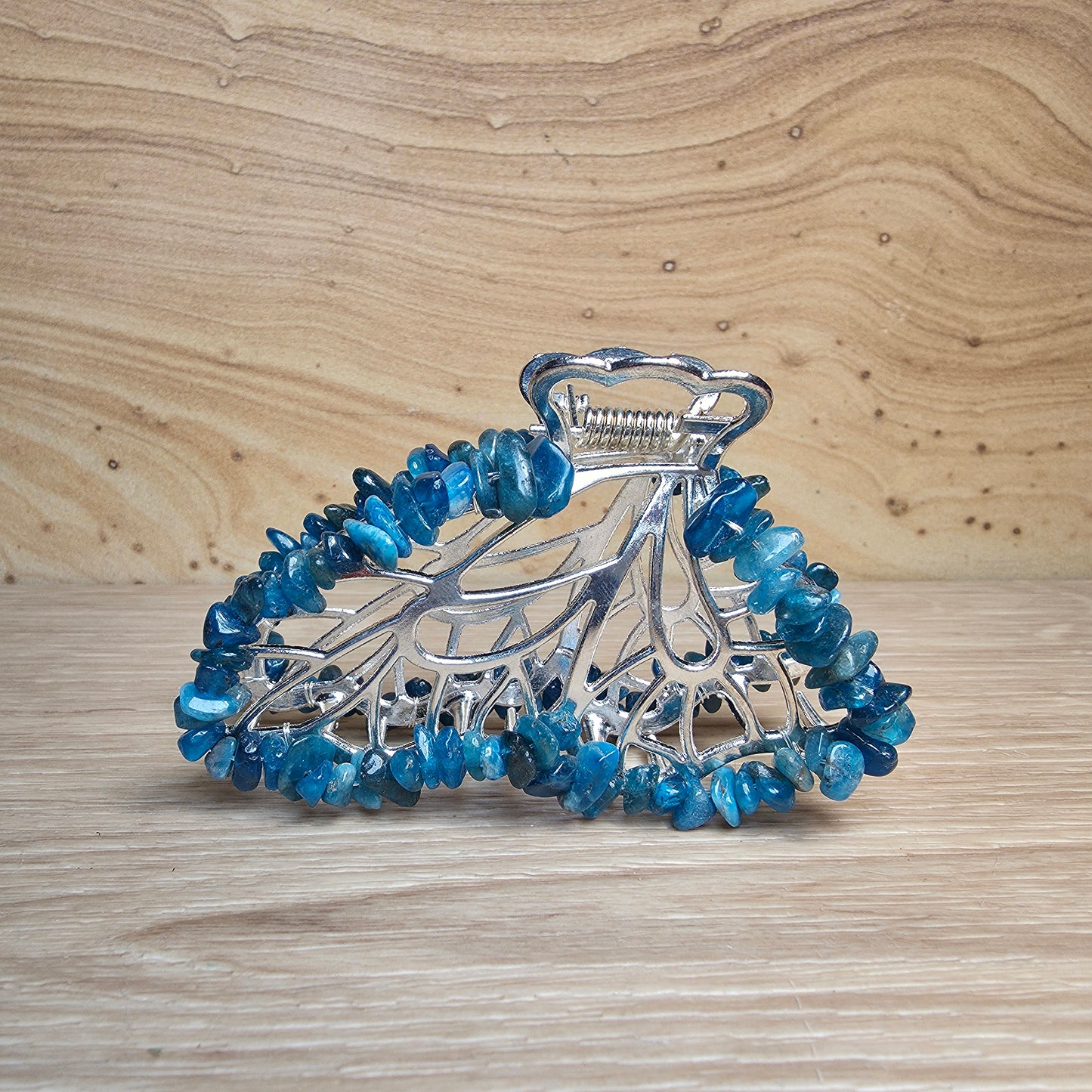 Crystal Butterfly Hair Claw Clip | Genuine Gemstone Hair Accessory