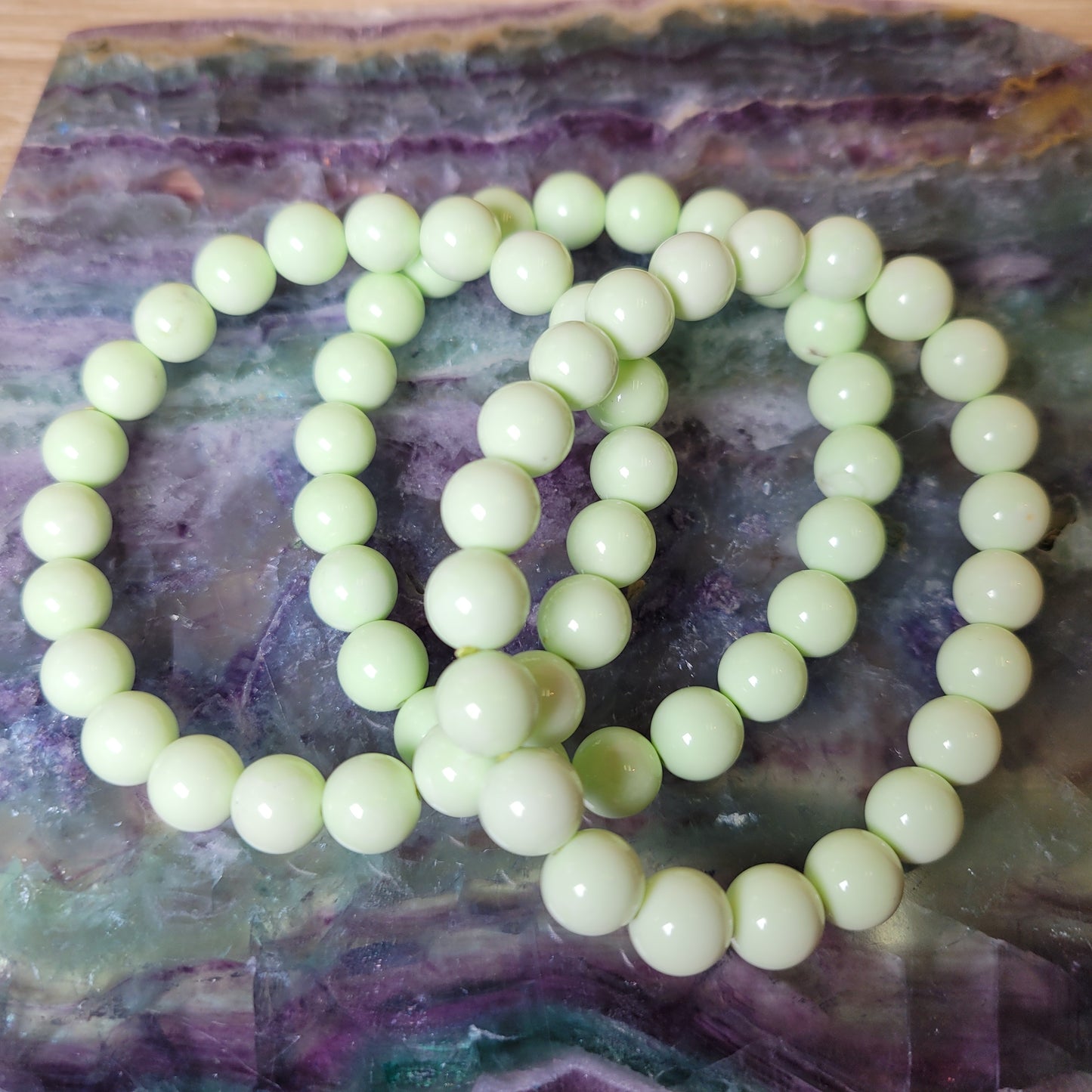 Lemon Chrysoprase Bracelet - 8mm to 8.5mm
