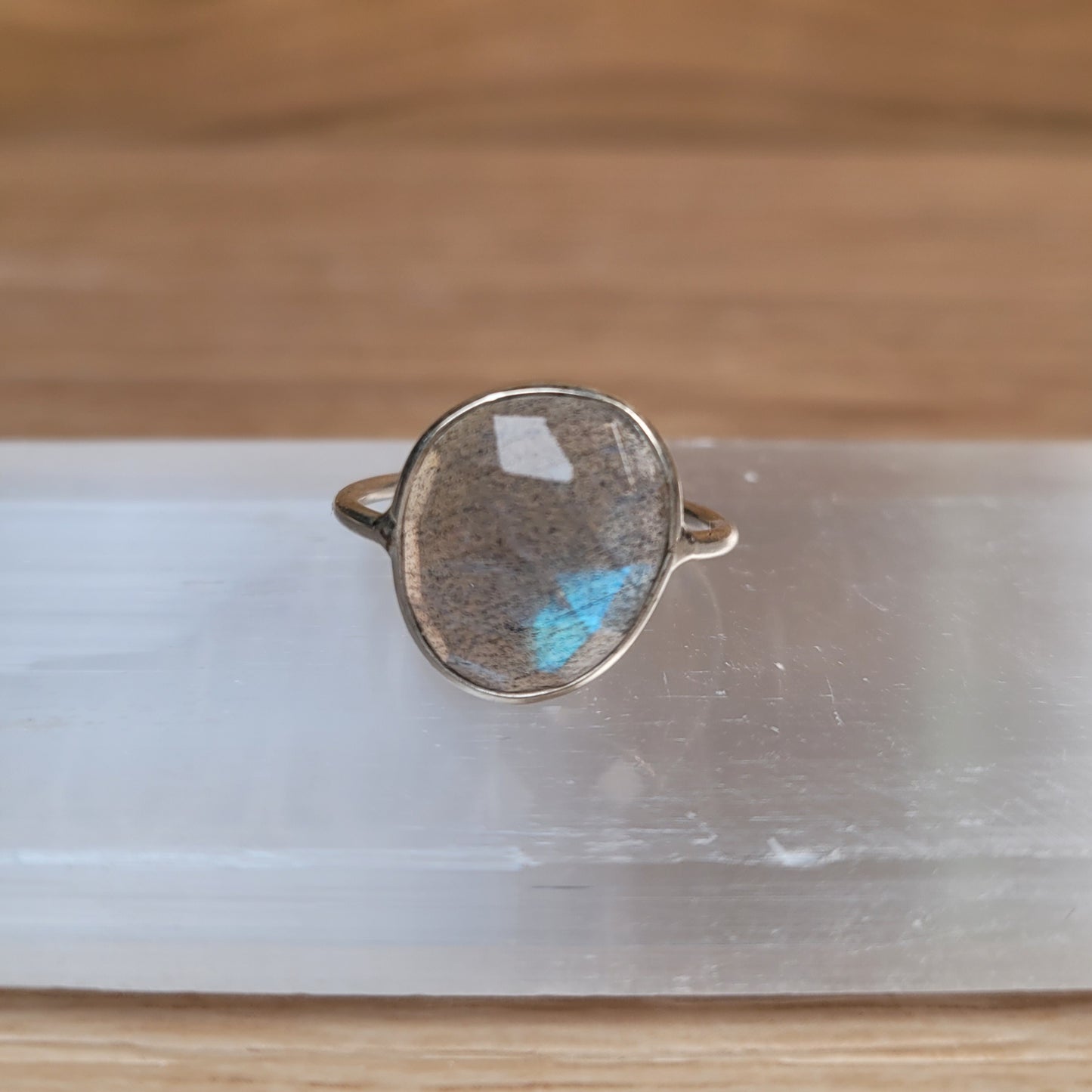 Labradorite Sterling Silver Ring - Size 6