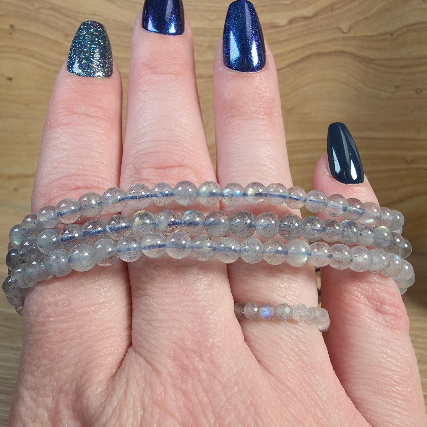 Labradorite Bracelet - 4mm to 4.5mm