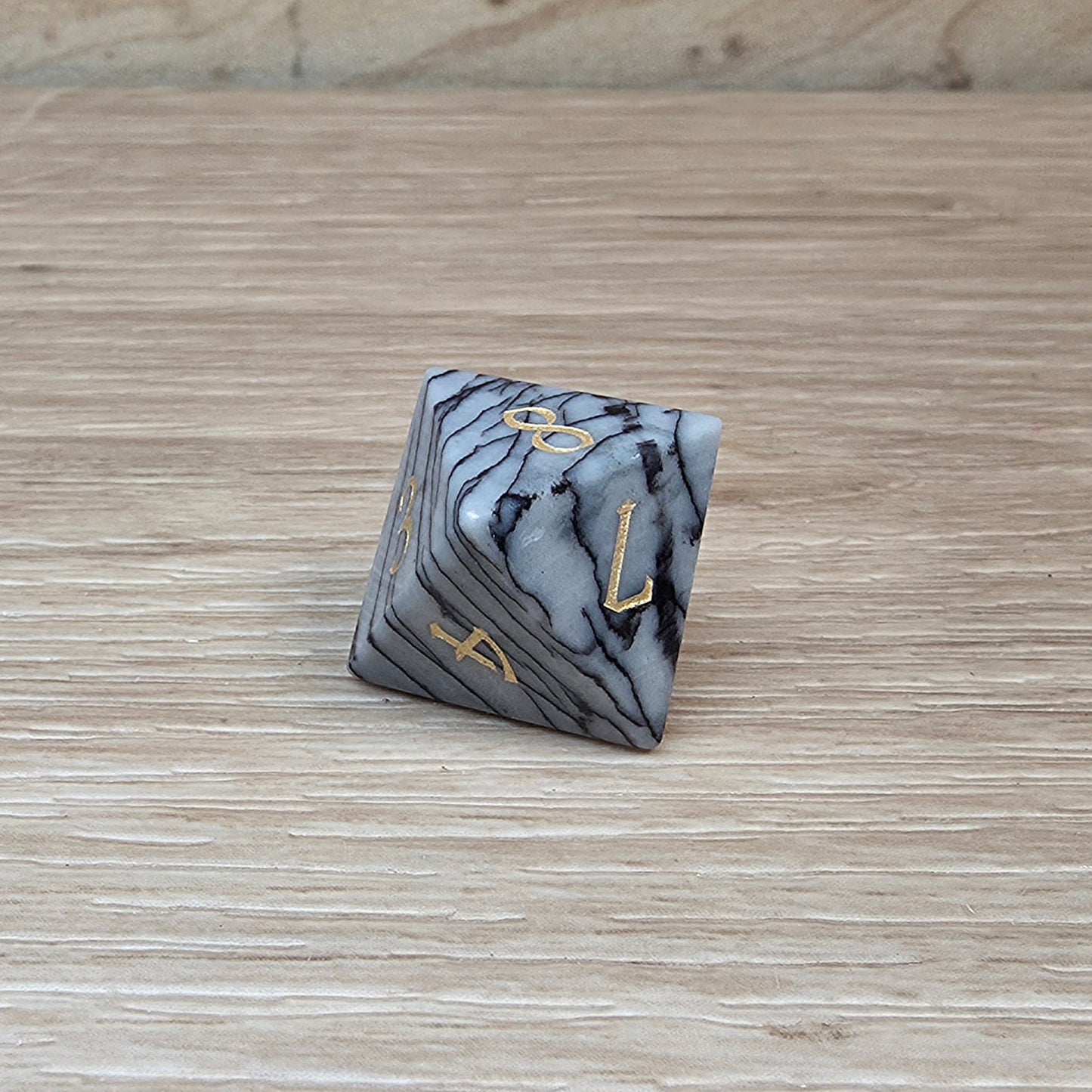 Black Network Jasper Dungeons & Dragons Polyhedral Set