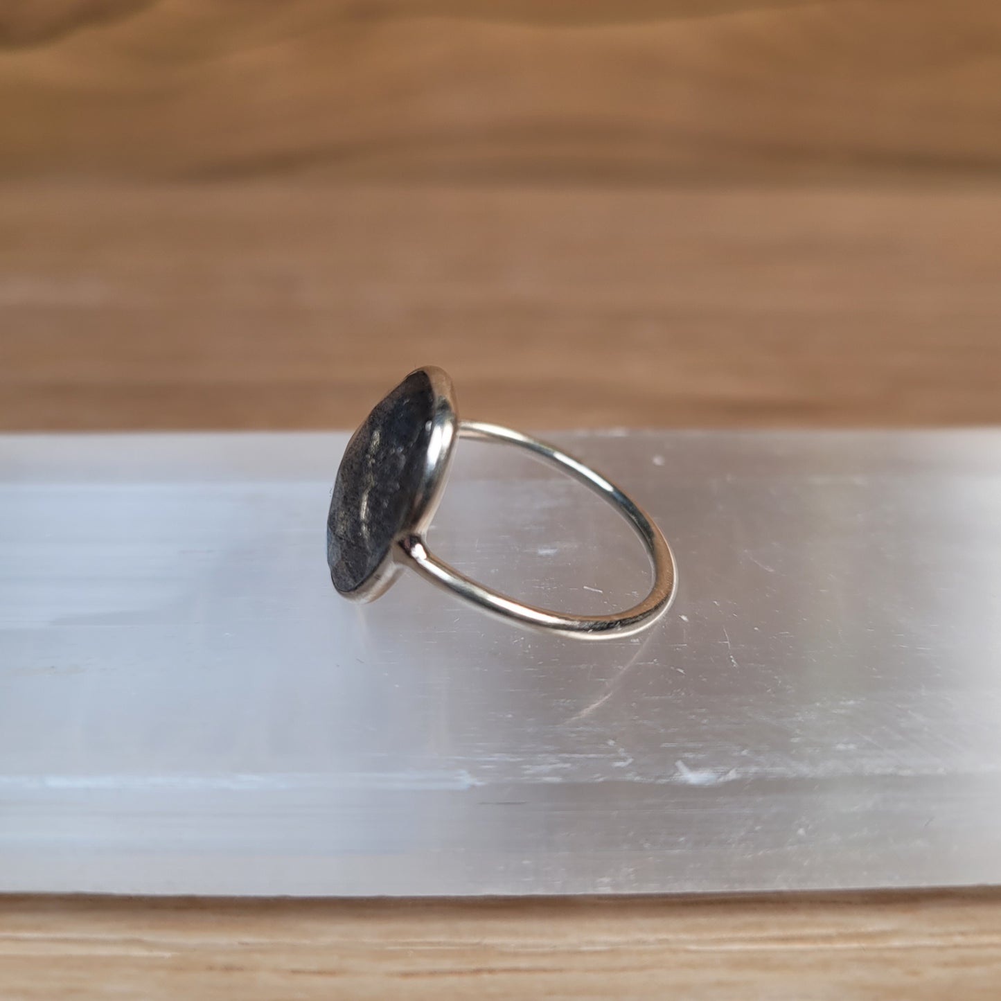 Labradorite Sterling Silver Ring - Size 6