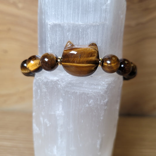 Tiger Eye Cat Bracelet - 8mm to 8.5mm
