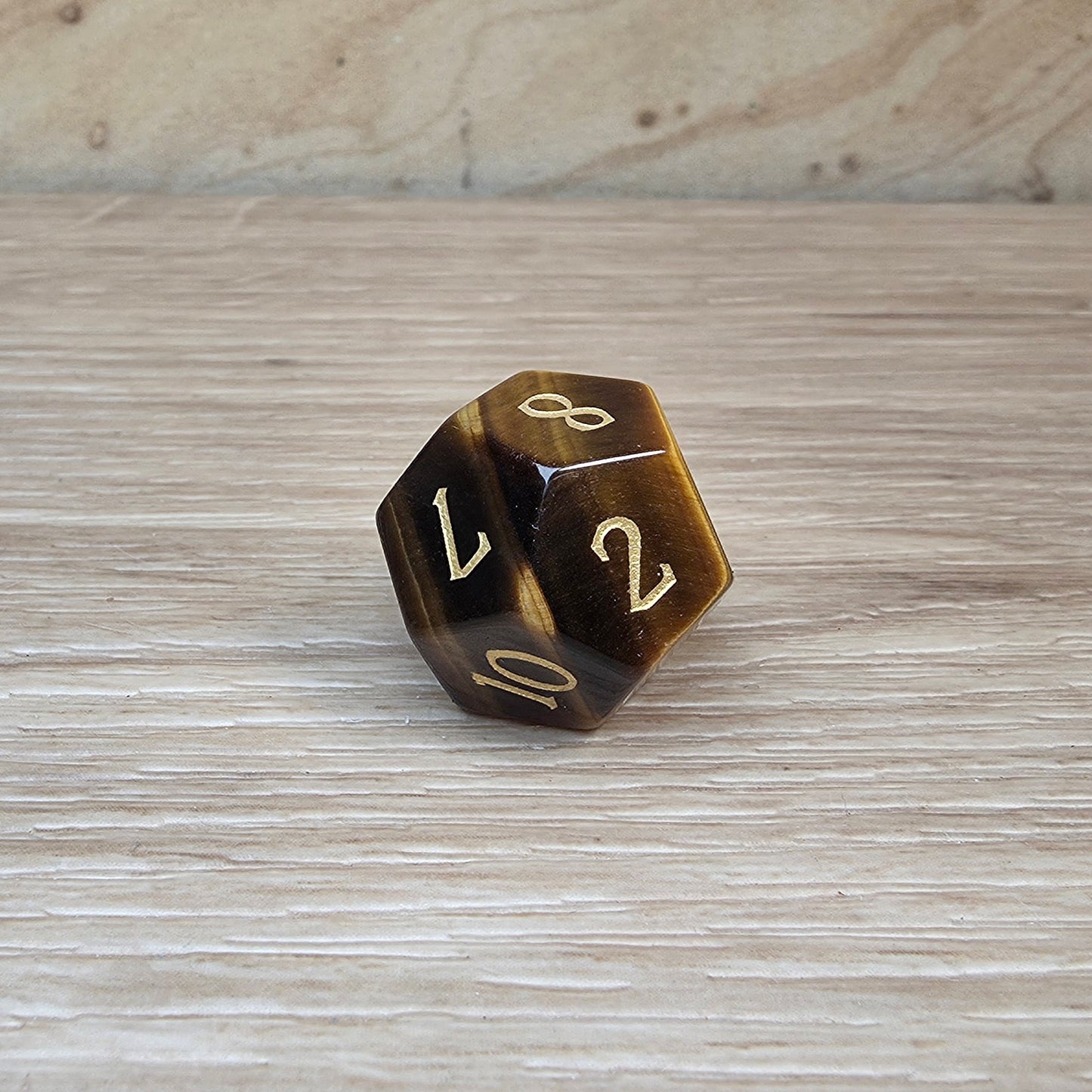Tiger Eye Dungeons & Dragons Polyhedral Set