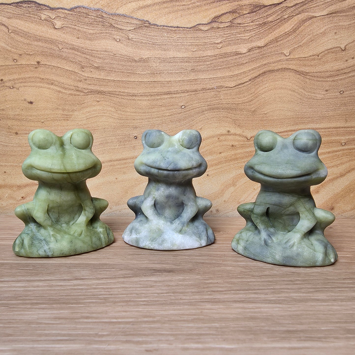 Serpentine Frog Carving